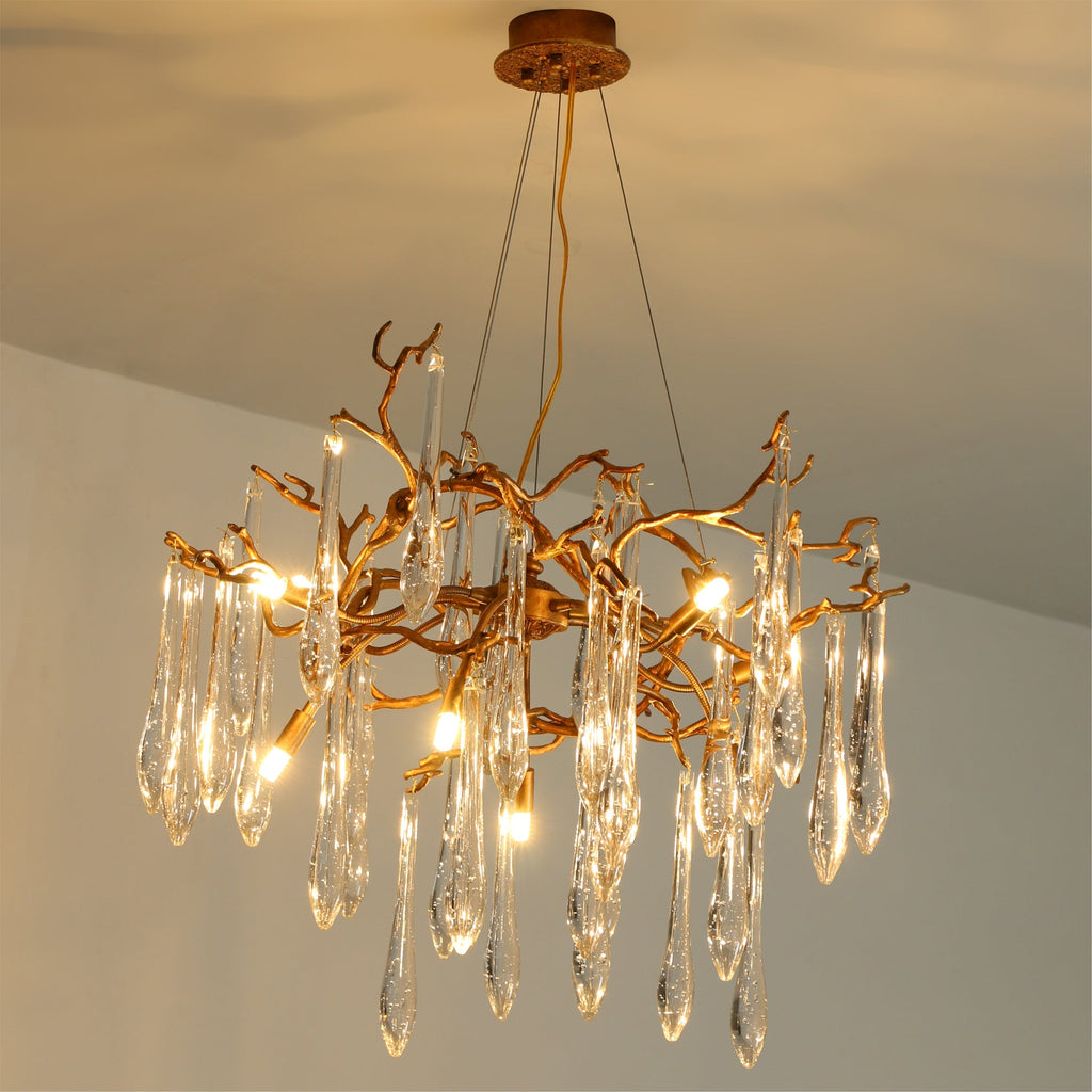 WINTHROP CRYSTAL LANTERN CHANDELIER