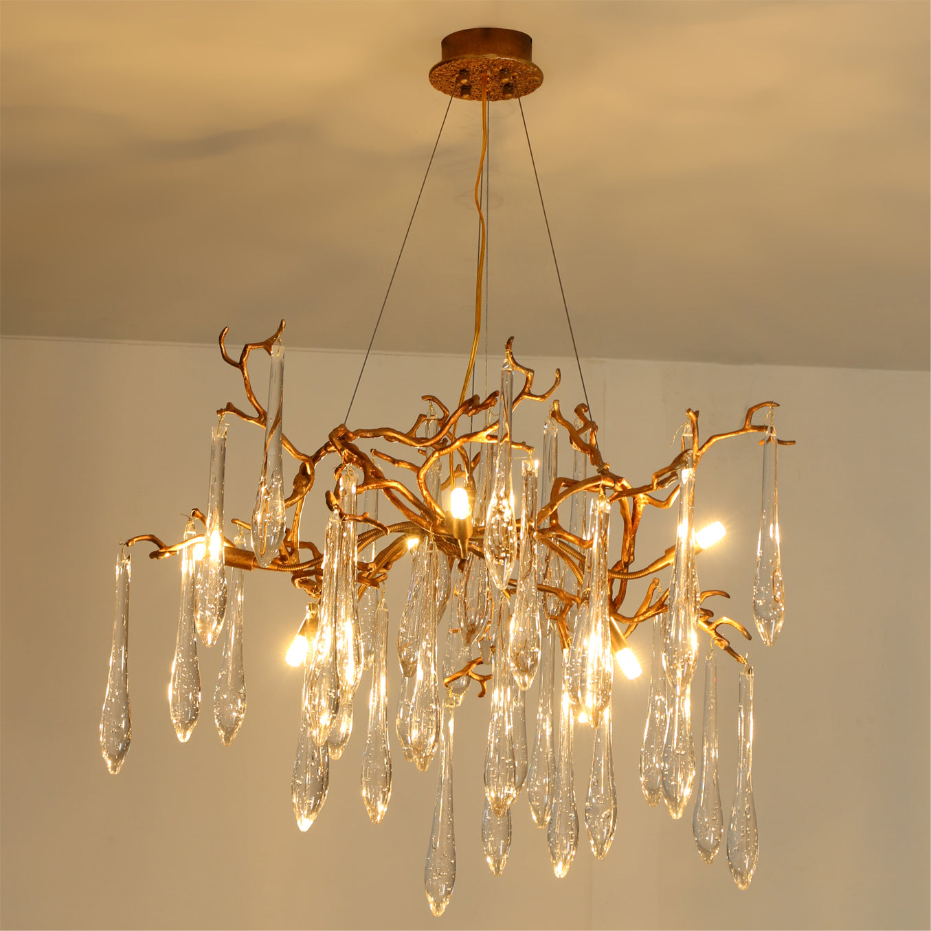 WINTHROP CRYSTAL LANTERN CHANDELIER