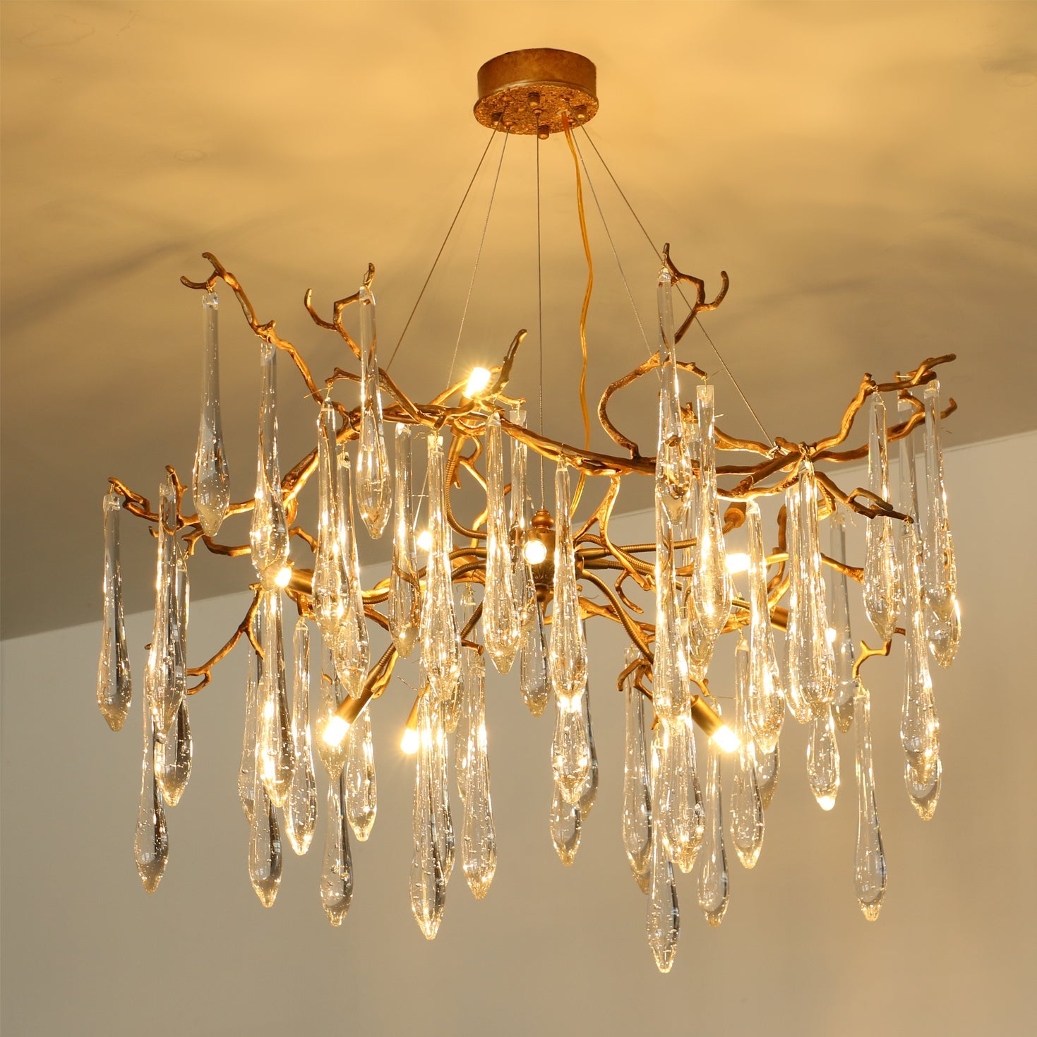 WINTHROP CRYSTAL LANTERN CHANDELIER