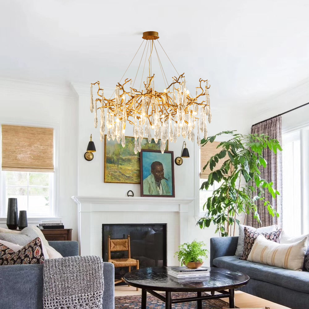 WINTHROP CRYSTAL LANTERN CHANDELIER