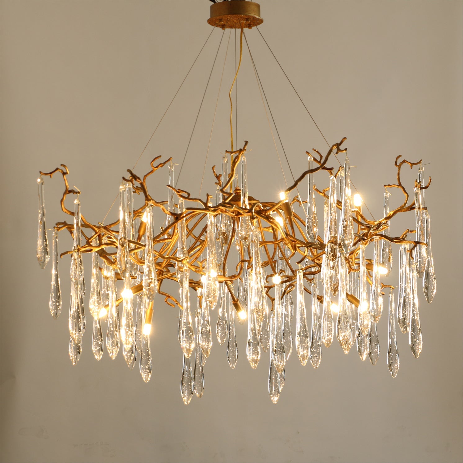 WINTHROP CRYSTAL LANTERN CHANDELIER