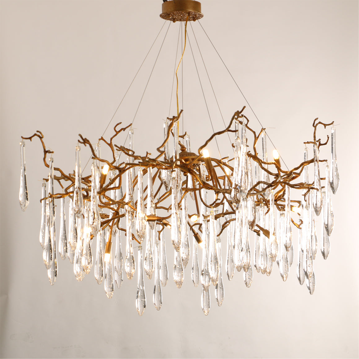 WINTHROP CRYSTAL LANTERN CHANDELIER