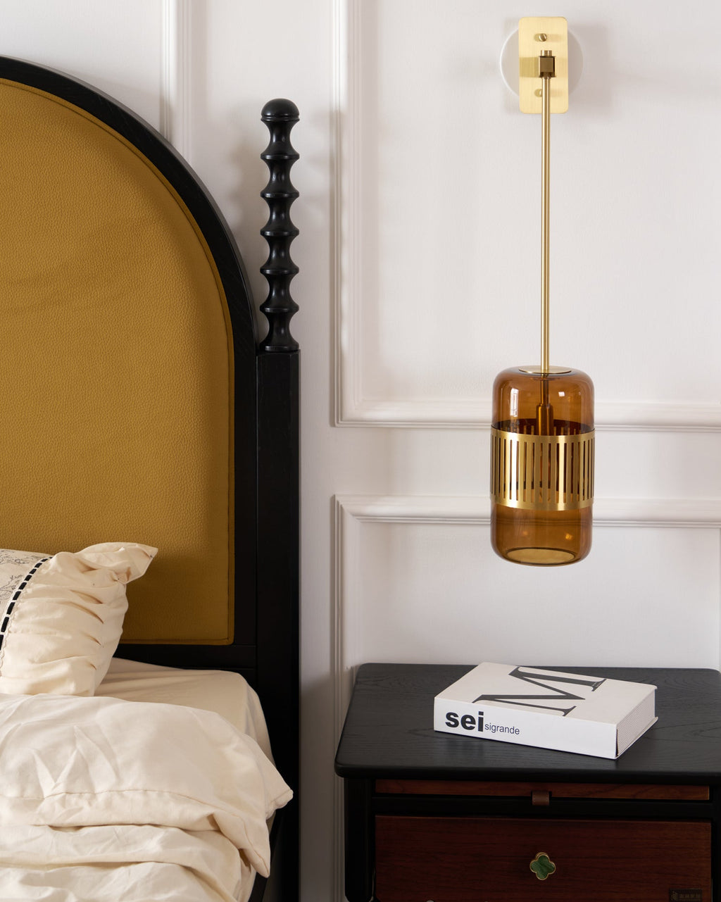 FENWICK SCULPTED IRON WALL SCONCE