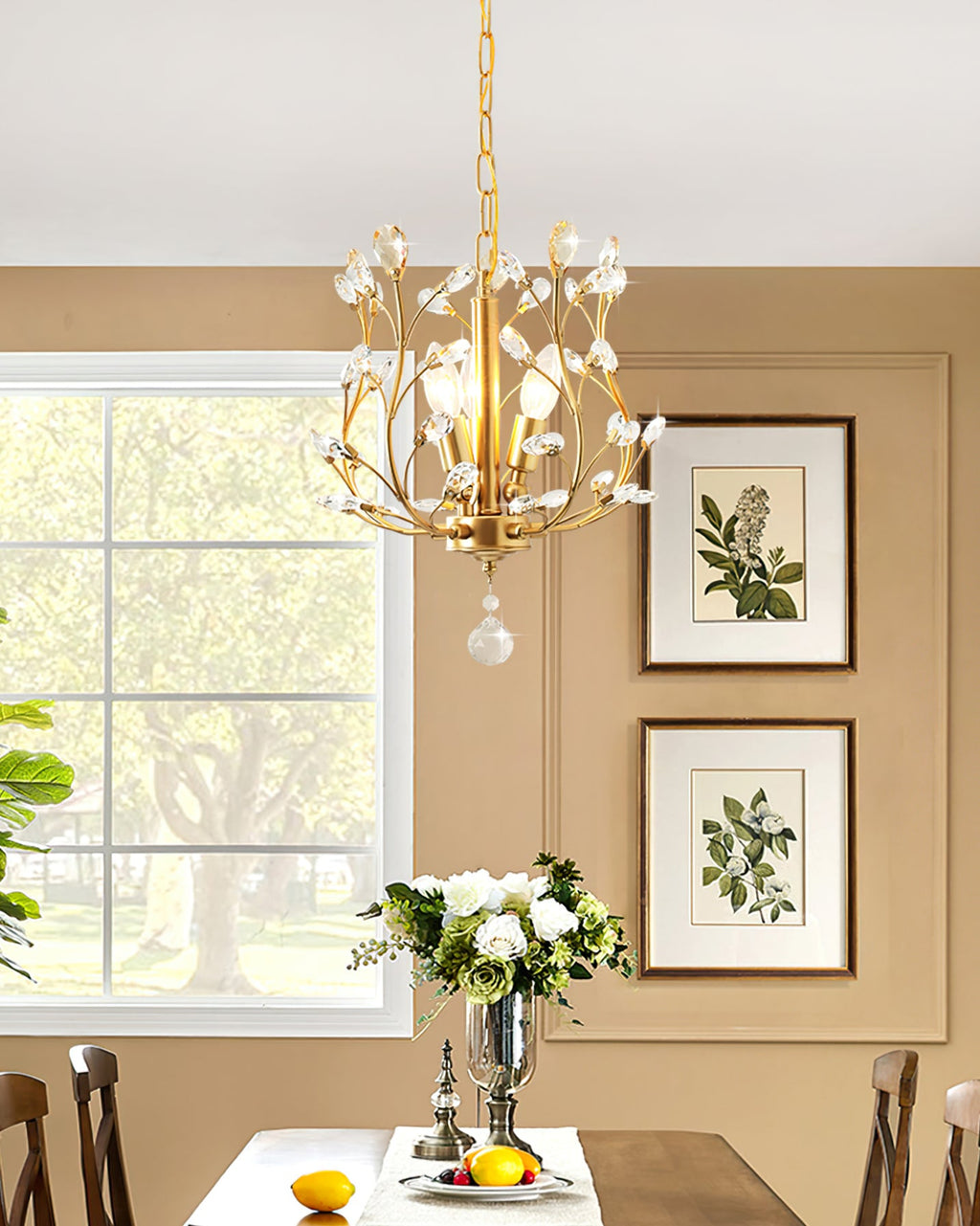 WHITBY CRYSTAL DROPLET HANGING LAMP