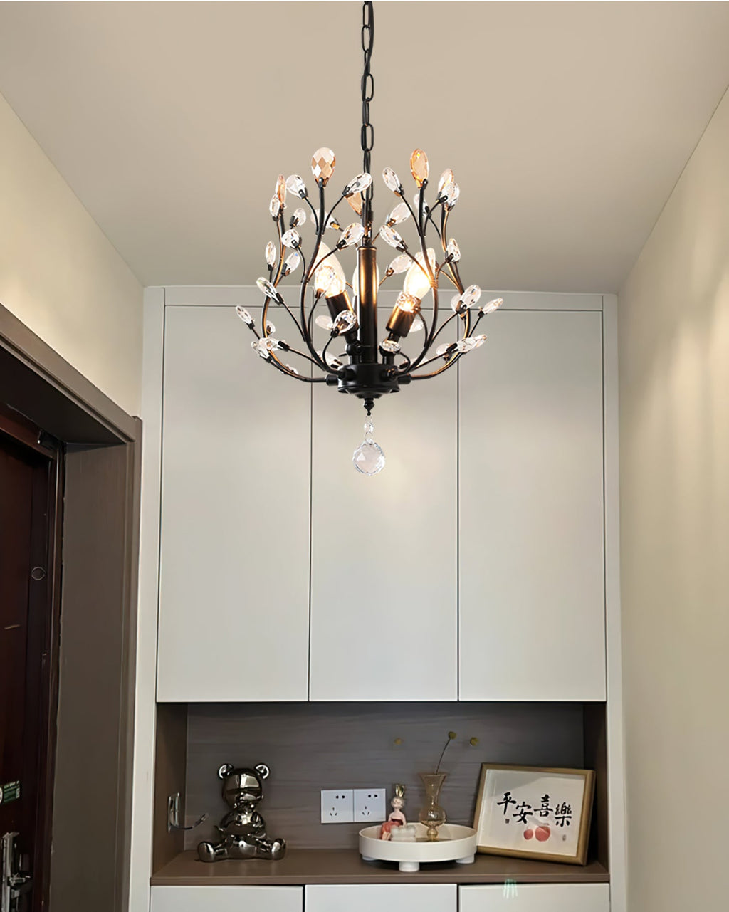 WHITBY CRYSTAL DROPLET HANGING LAMP