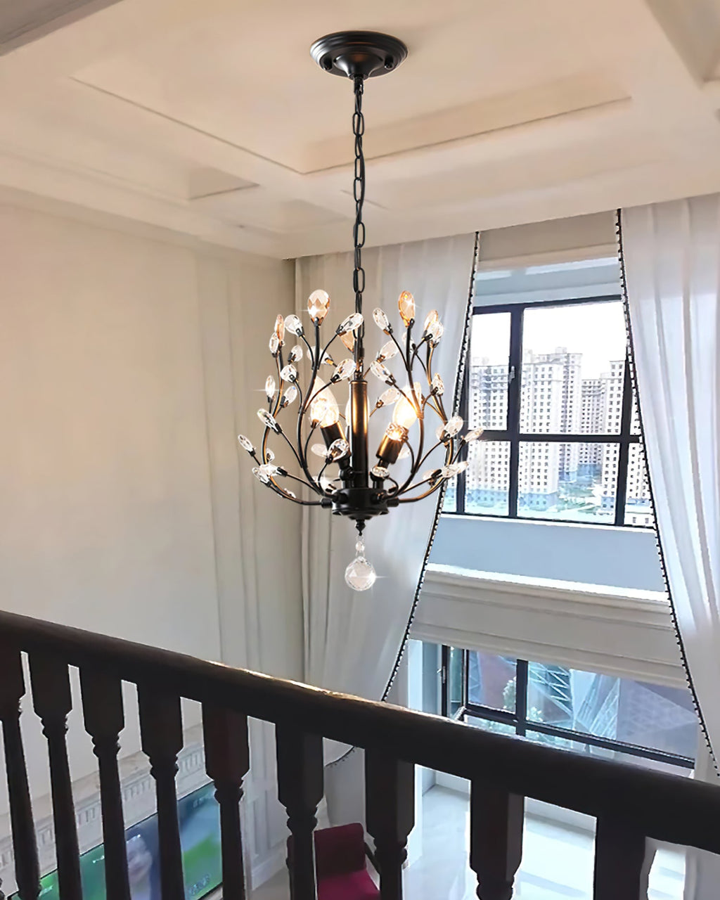 WHITBY CRYSTAL DROPLET HANGING LAMP