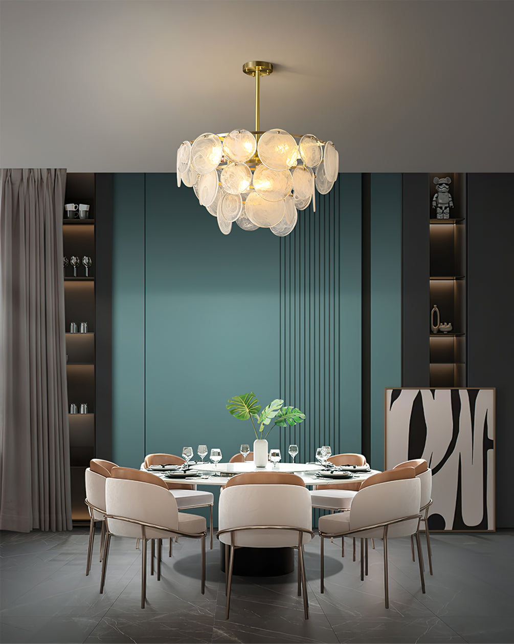 VANDERBILT CRYSTAL RAIN CHANDELIER