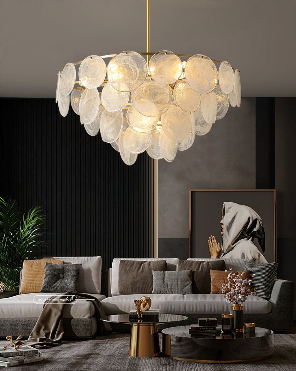 VANDERBILT CRYSTAL RAIN CHANDELIER