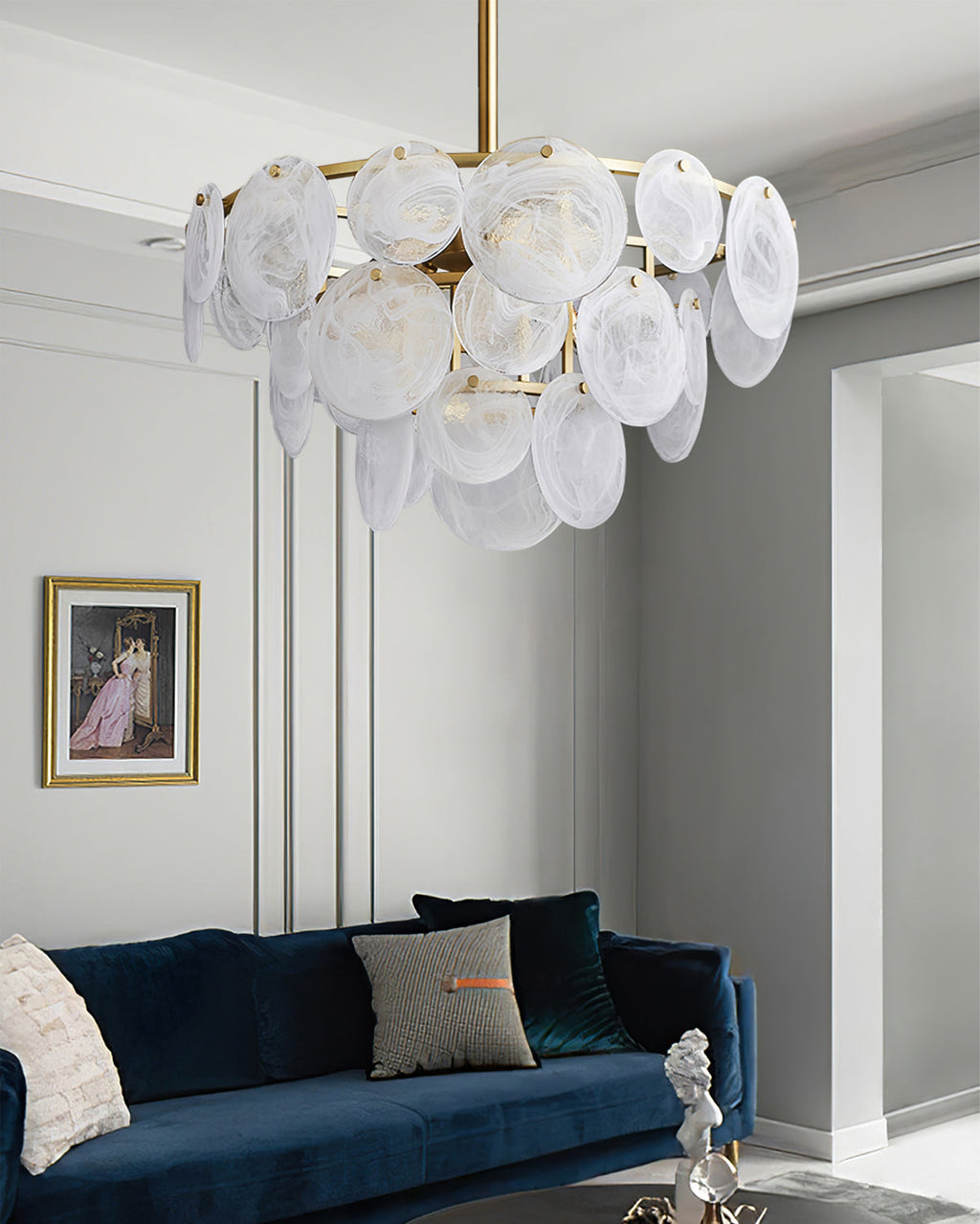 VANDERBILT CRYSTAL RAIN CHANDELIER