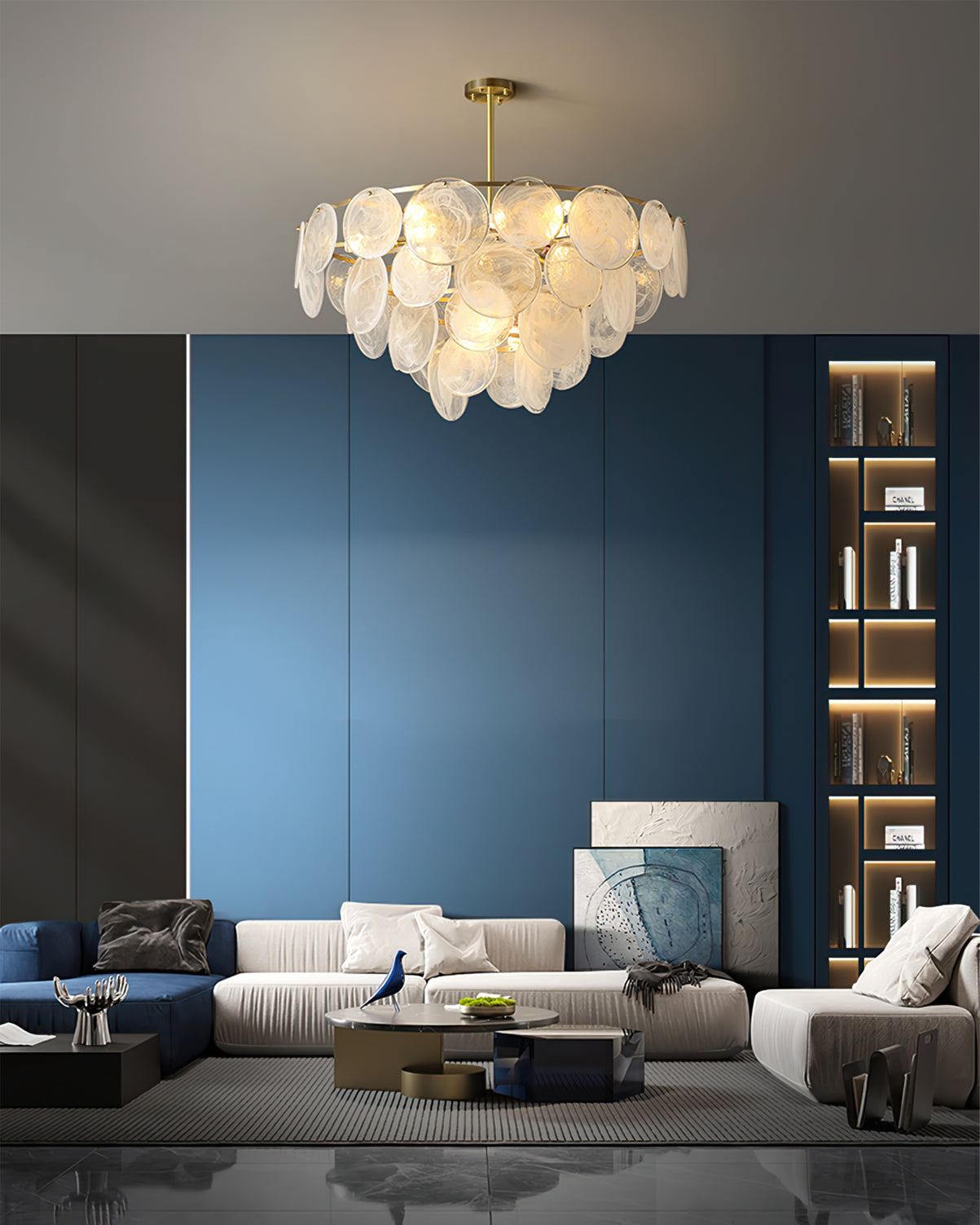 VANDERBILT CRYSTAL RAIN CHANDELIER