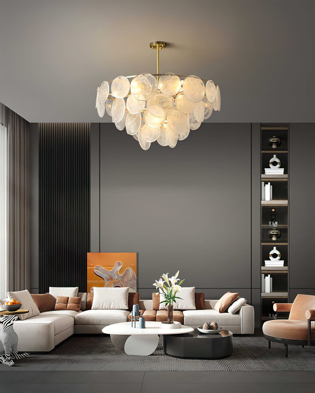 VANDERBILT CRYSTAL RAIN CHANDELIER