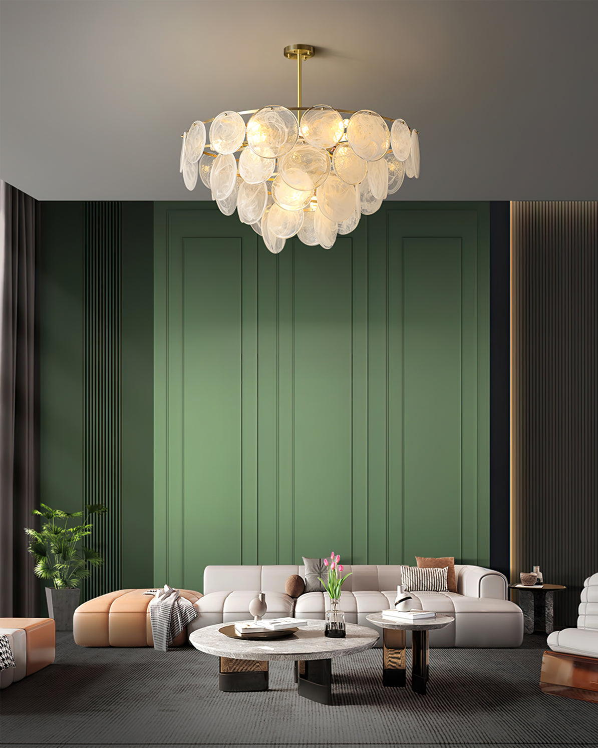 VANDERBILT CRYSTAL RAIN CHANDELIER