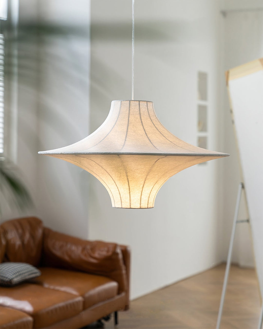 HEATHCLIFF SILK DRAPED HANGING LANTERN