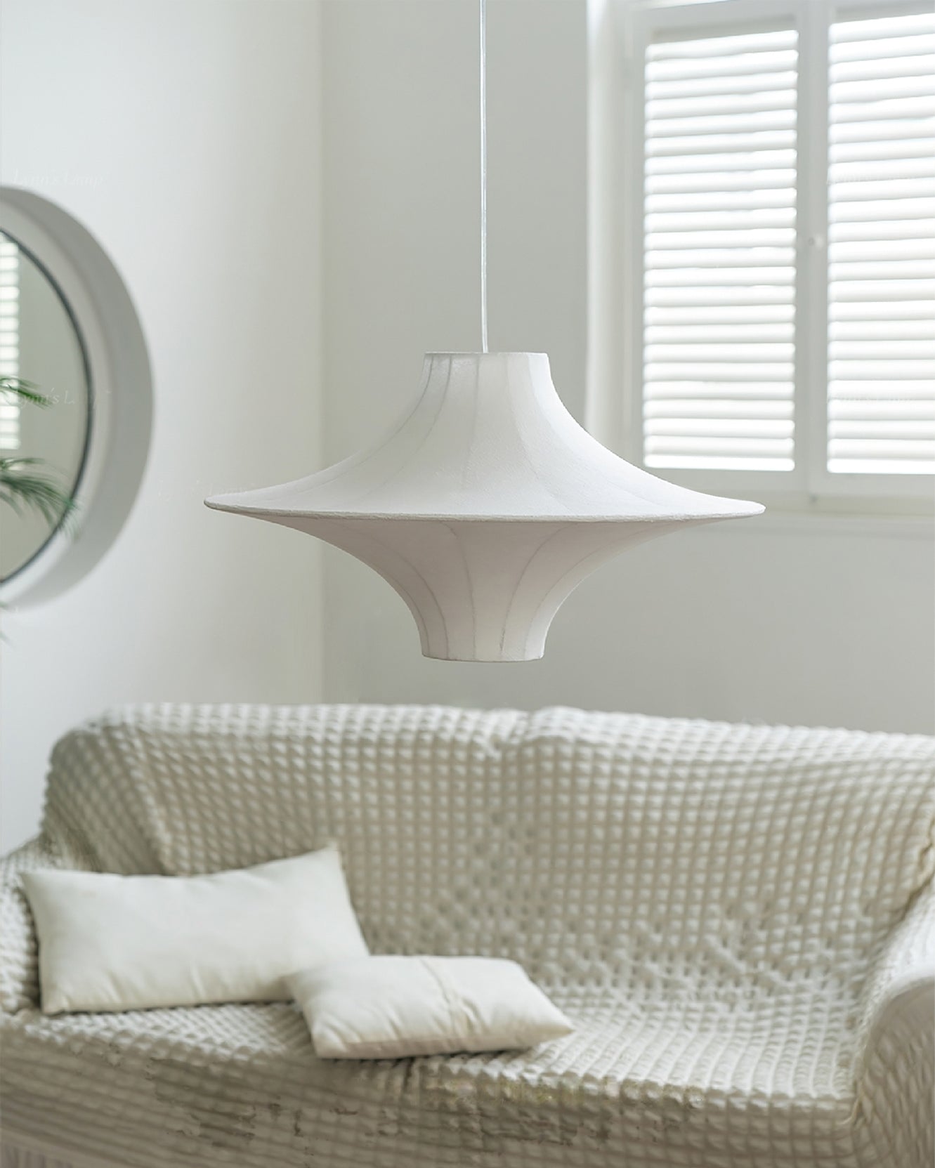 HEATHCLIFF SILK DRAPED HANGING LANTERN