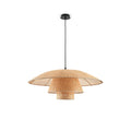 WINTHORPE WOVEN RATTAN HANGING LAMP