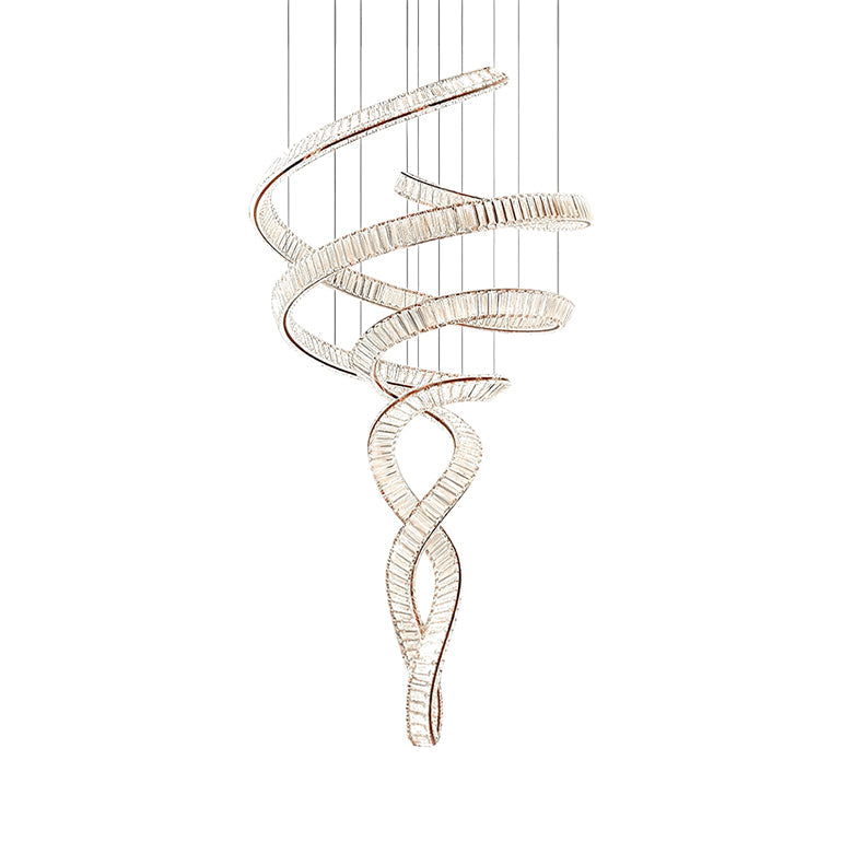 WINTHROP TWISTED CRYSTAL CEILING LUMINAIRE