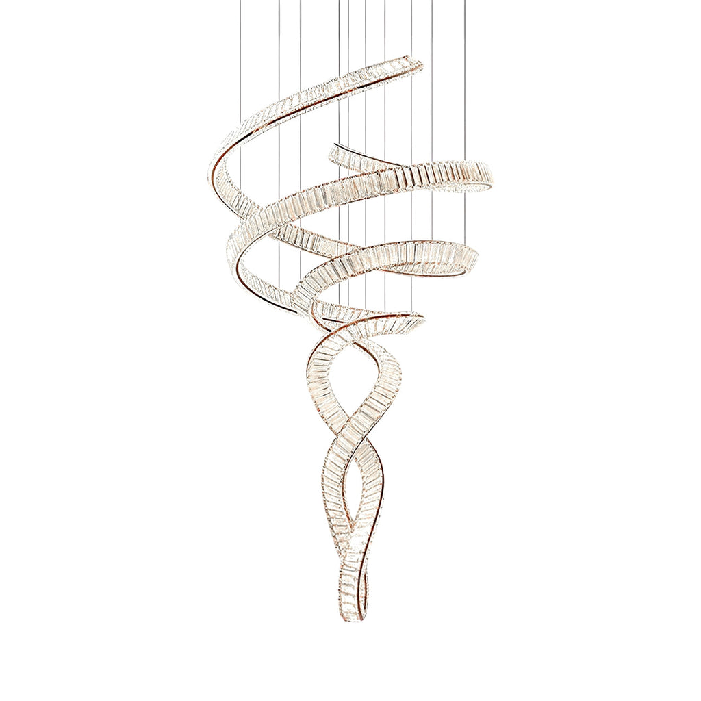 WINTHROP TWISTED CRYSTAL CEILING LUMINAIRE