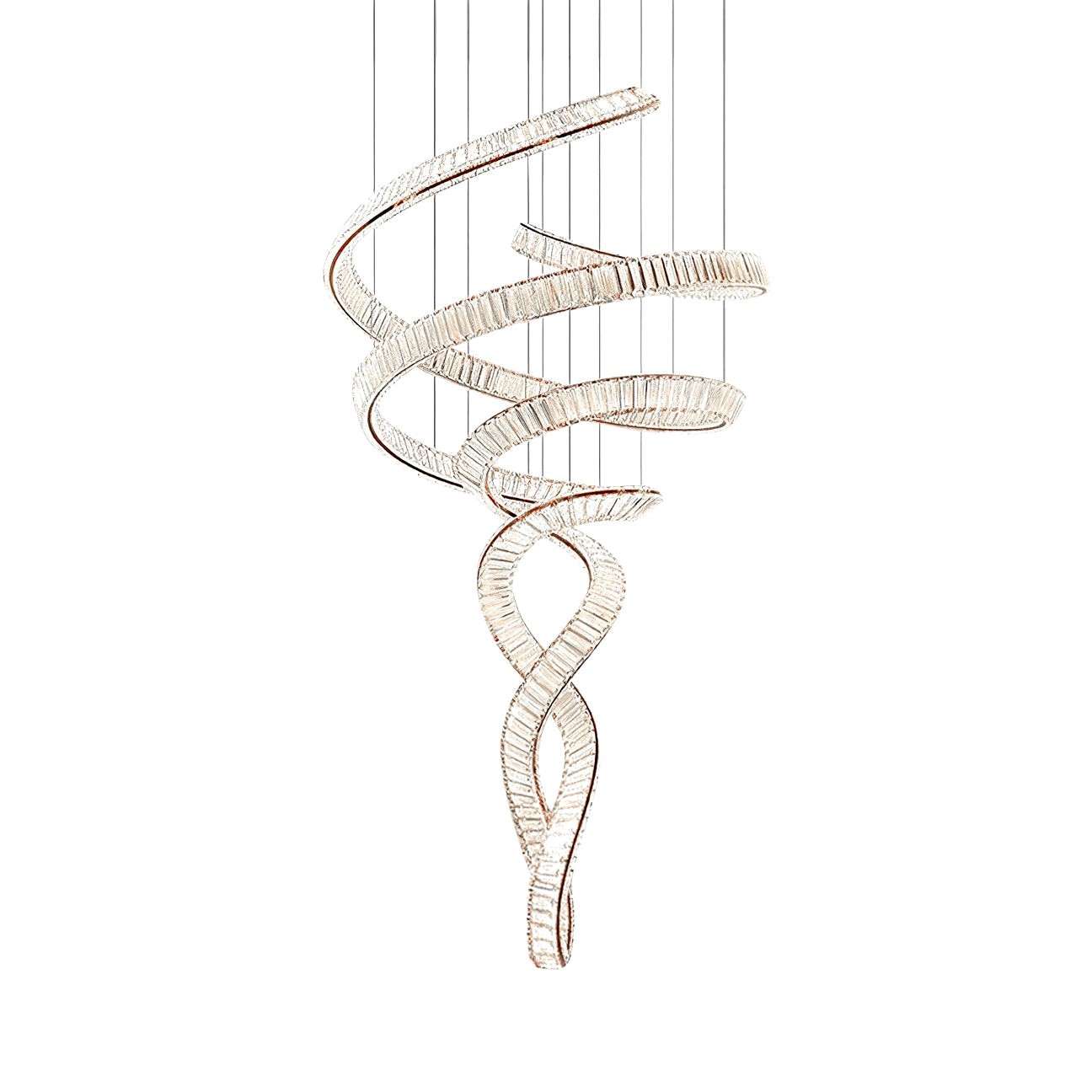 WINTHROP TWISTED CRYSTAL CEILING LUMINAIRE