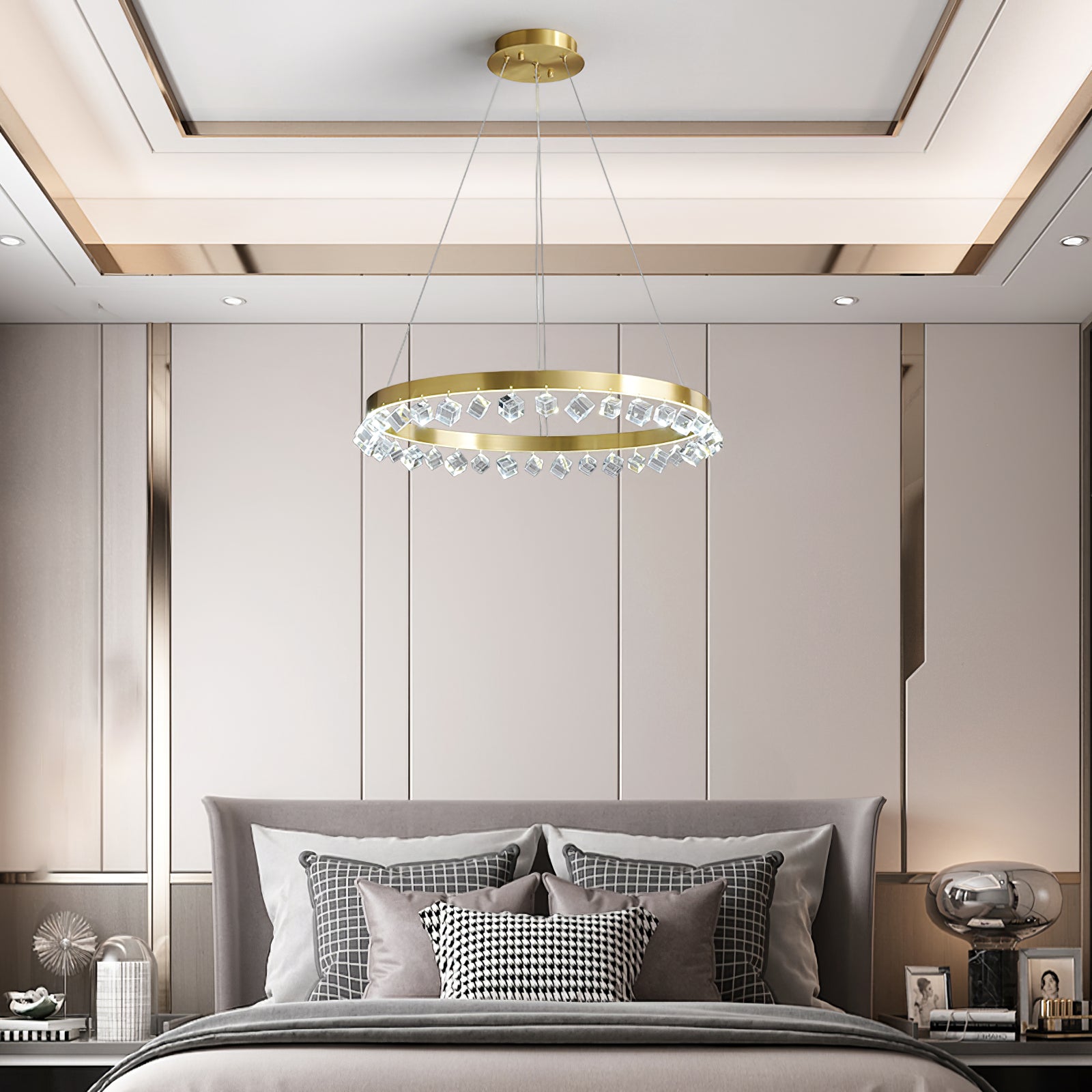 BRAMBLEWOOD CRYSTAL SPIRAL CEILING LIGHT