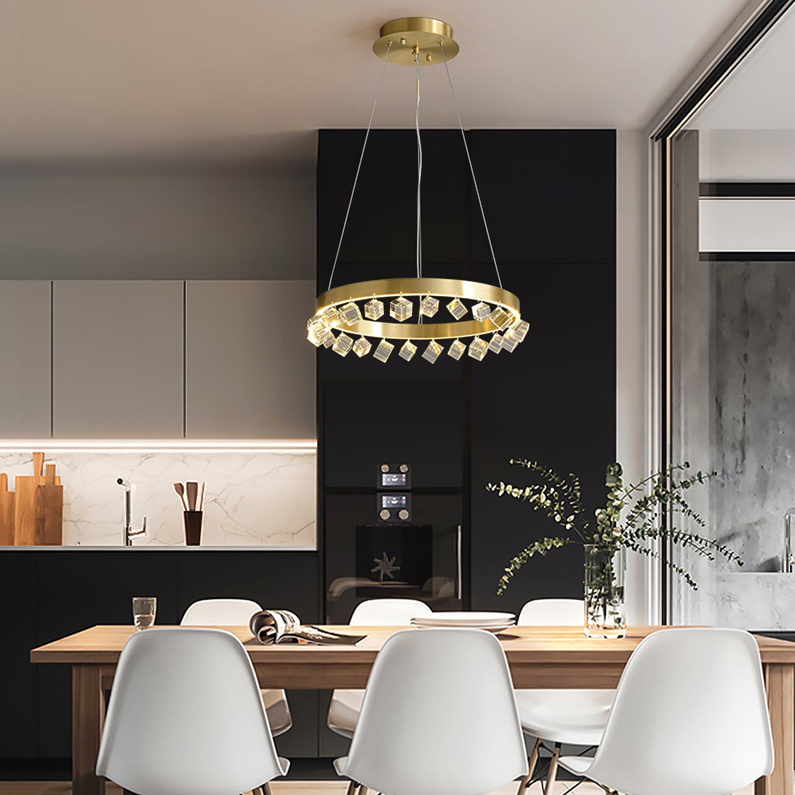 BRAMBLEWOOD CRYSTAL SPIRAL CEILING LIGHT