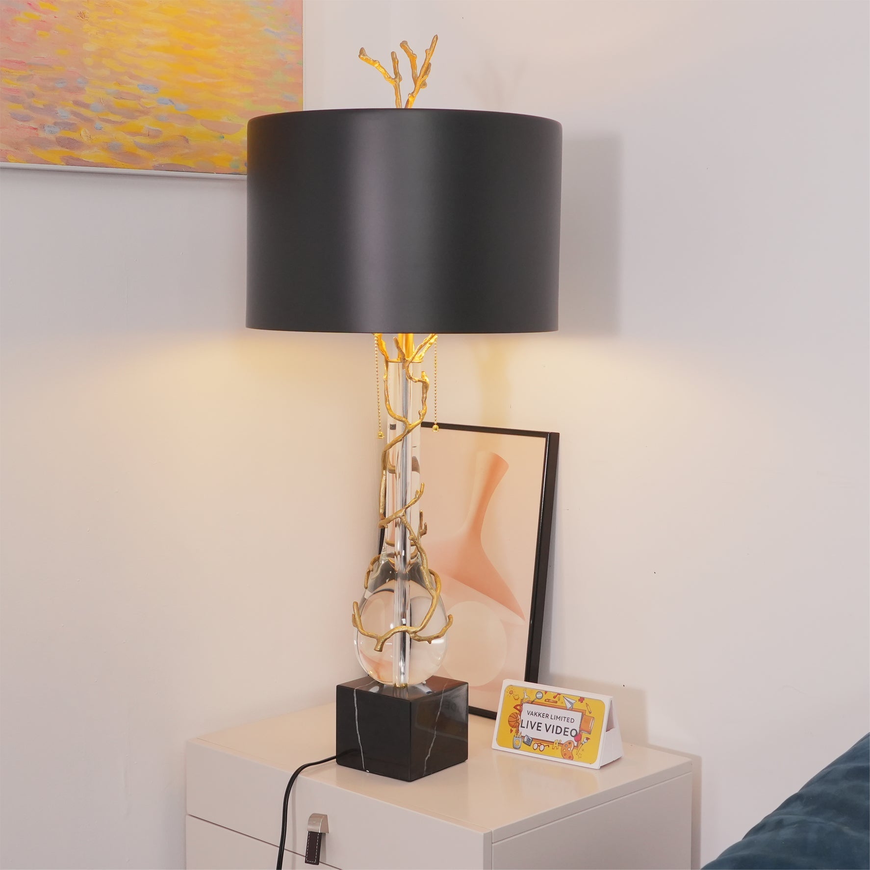 WINTHROP TWILIGHT STONE TABLE LANTERN