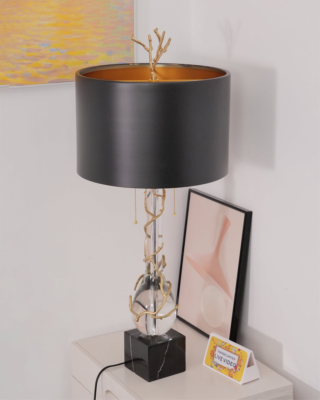WINTHROP TWILIGHT STONE TABLE LANTERN