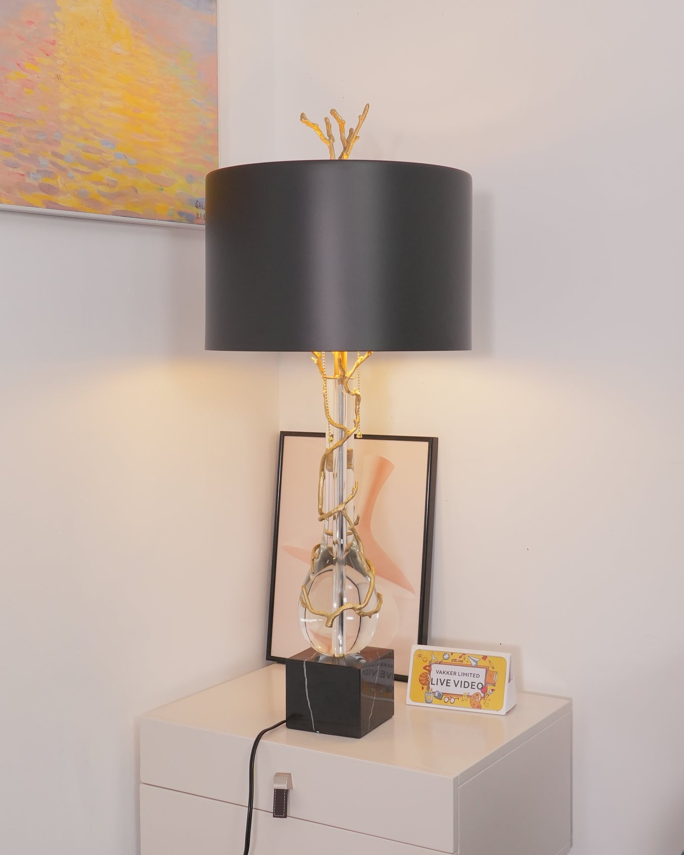 WINTHROP TWILIGHT STONE TABLE LANTERN