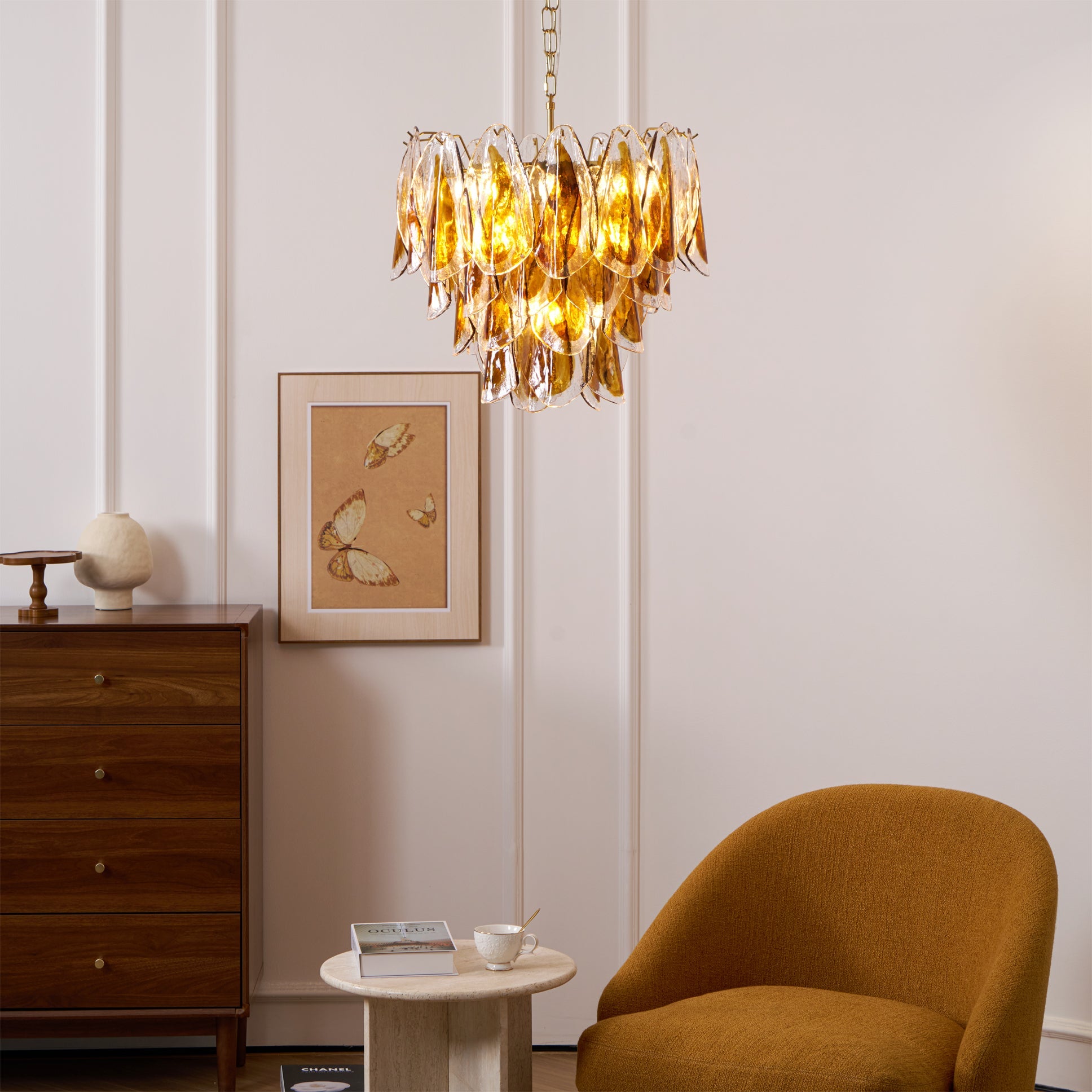 WINTERBOURNE CRYSTAL DRUM CHANDELIER