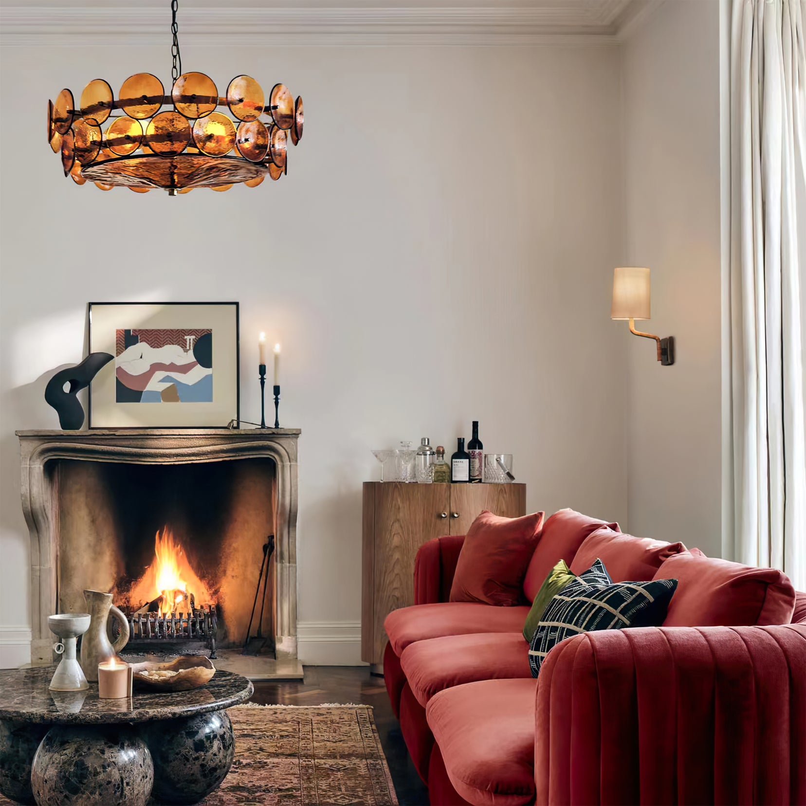 Ravenswood Crystal Cascade Luminaire