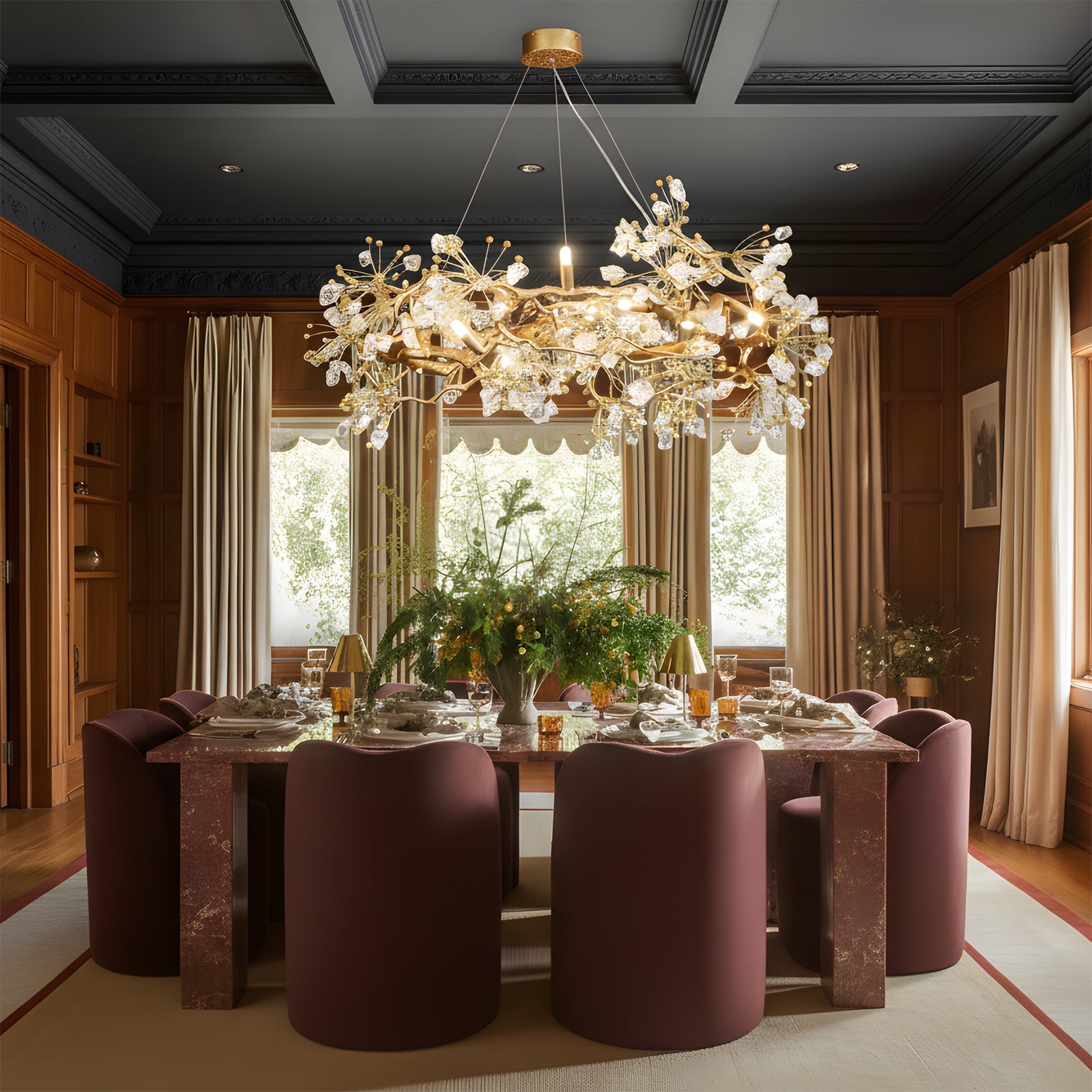 WINTHROP CRYSTAL DROP LIGHTING FIXTURE