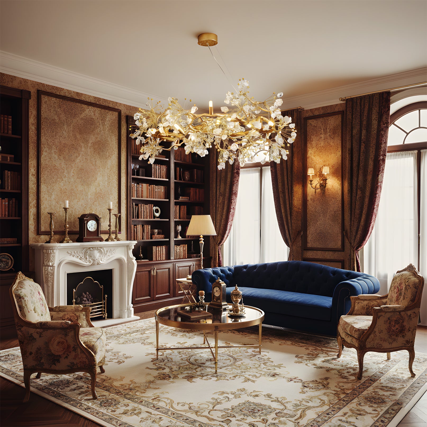 WINTHROP CRYSTAL DROP LIGHTING FIXTURE