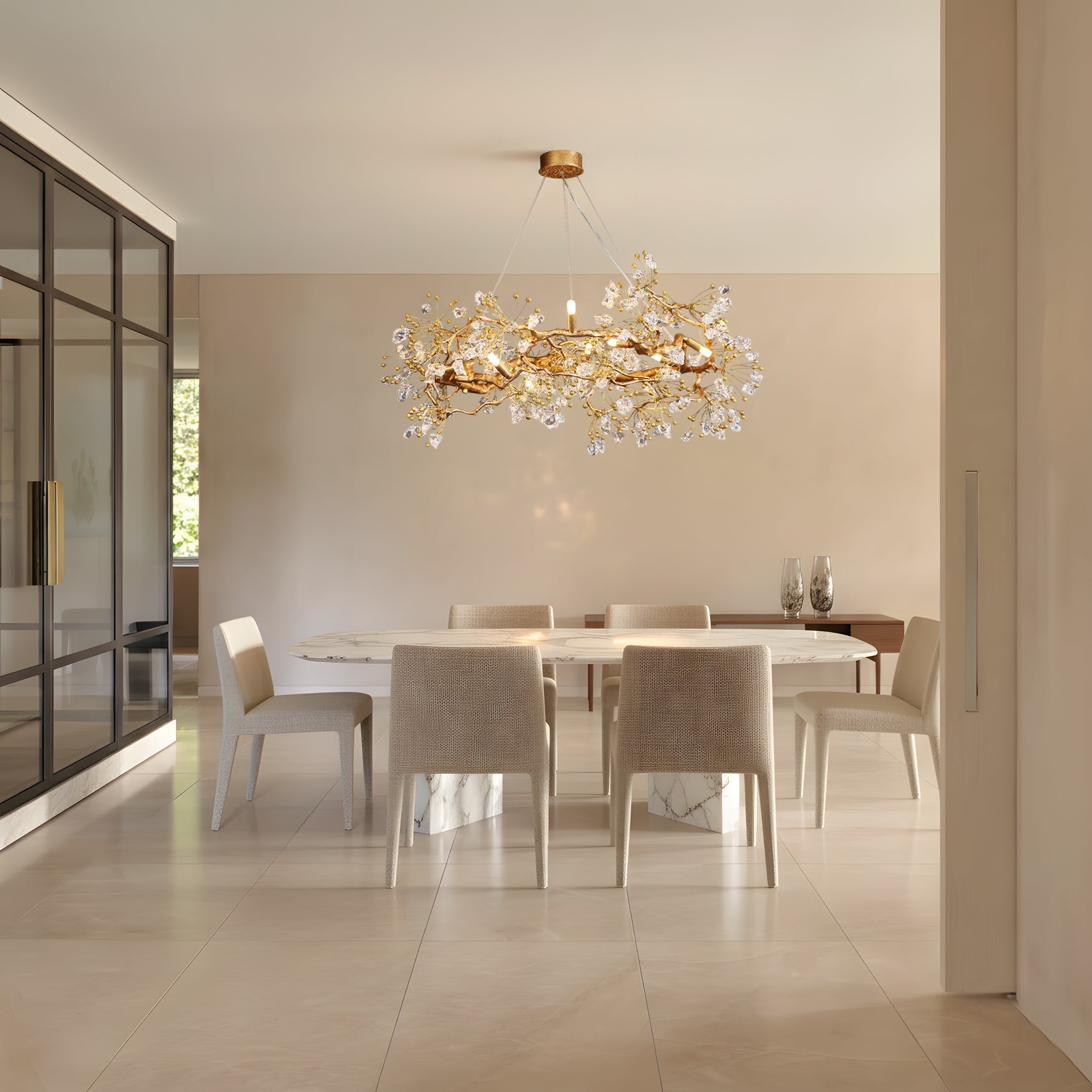 WINTHROP CRYSTAL DROP LIGHTING FIXTURE