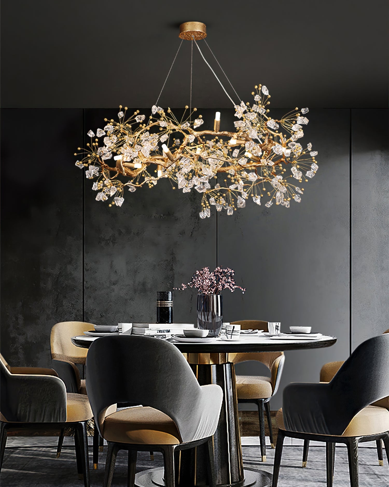 WINTHROP CRYSTAL DROP LIGHTING FIXTURE