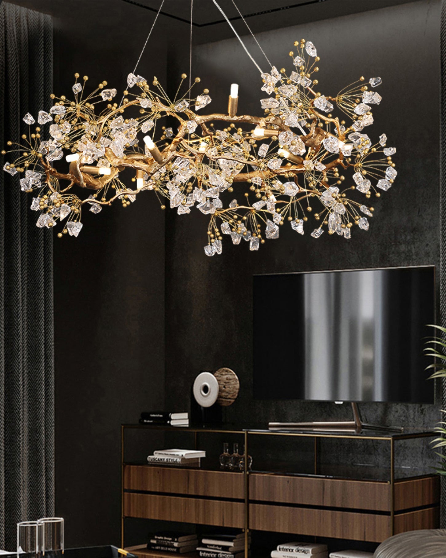 WINTHROP CRYSTAL DROP LIGHTING FIXTURE
