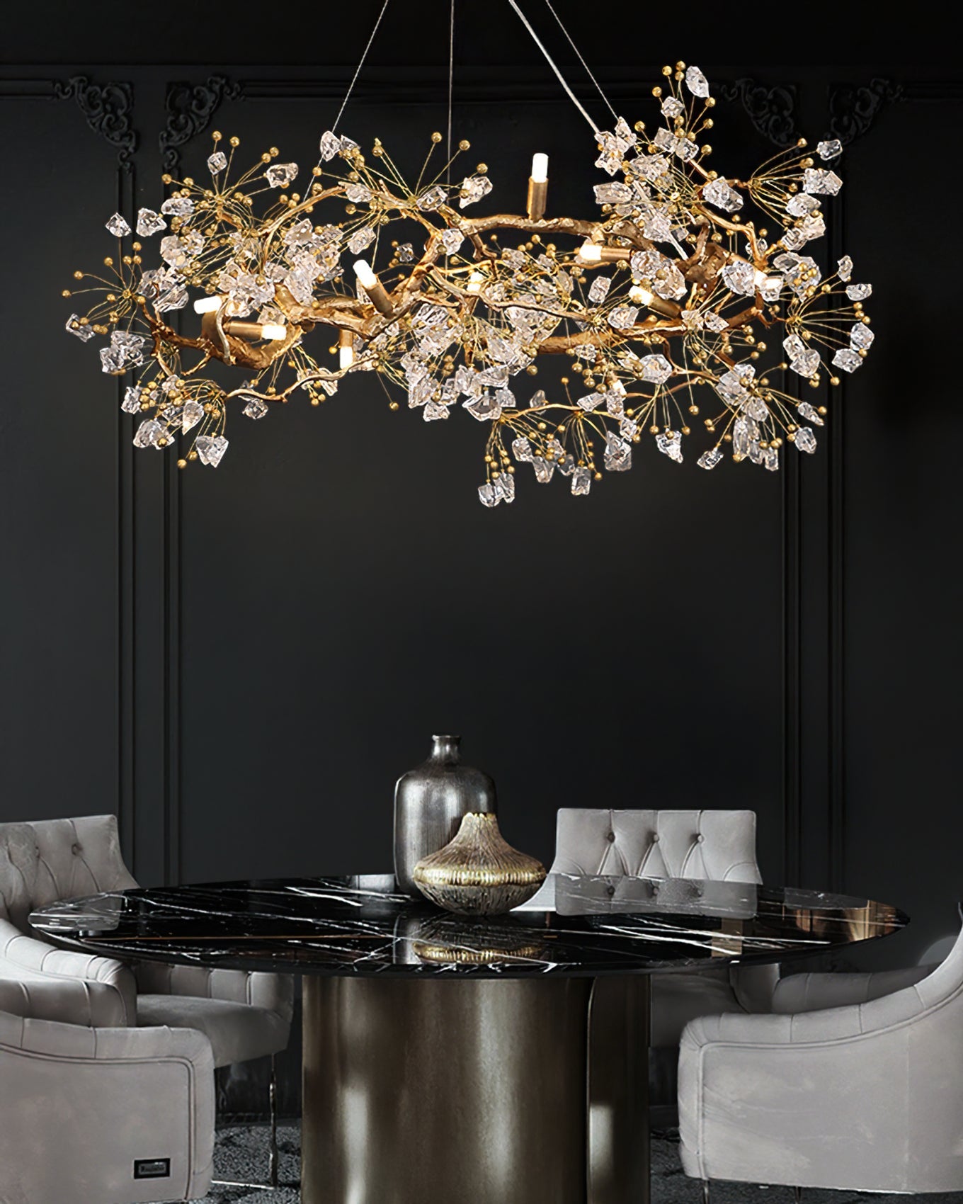 WINTHROP CRYSTAL DROP LIGHTING FIXTURE