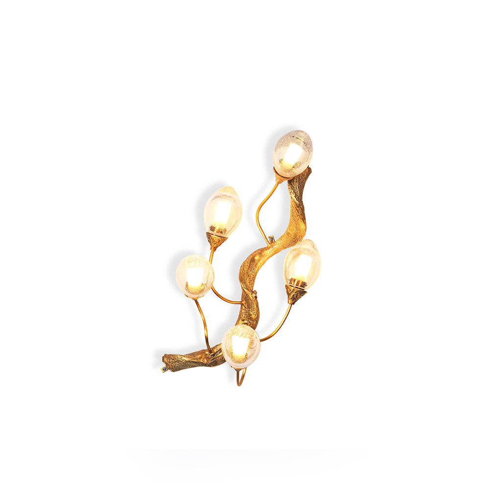 WINTHROP TARNISHED BRASS WALL SCONCE