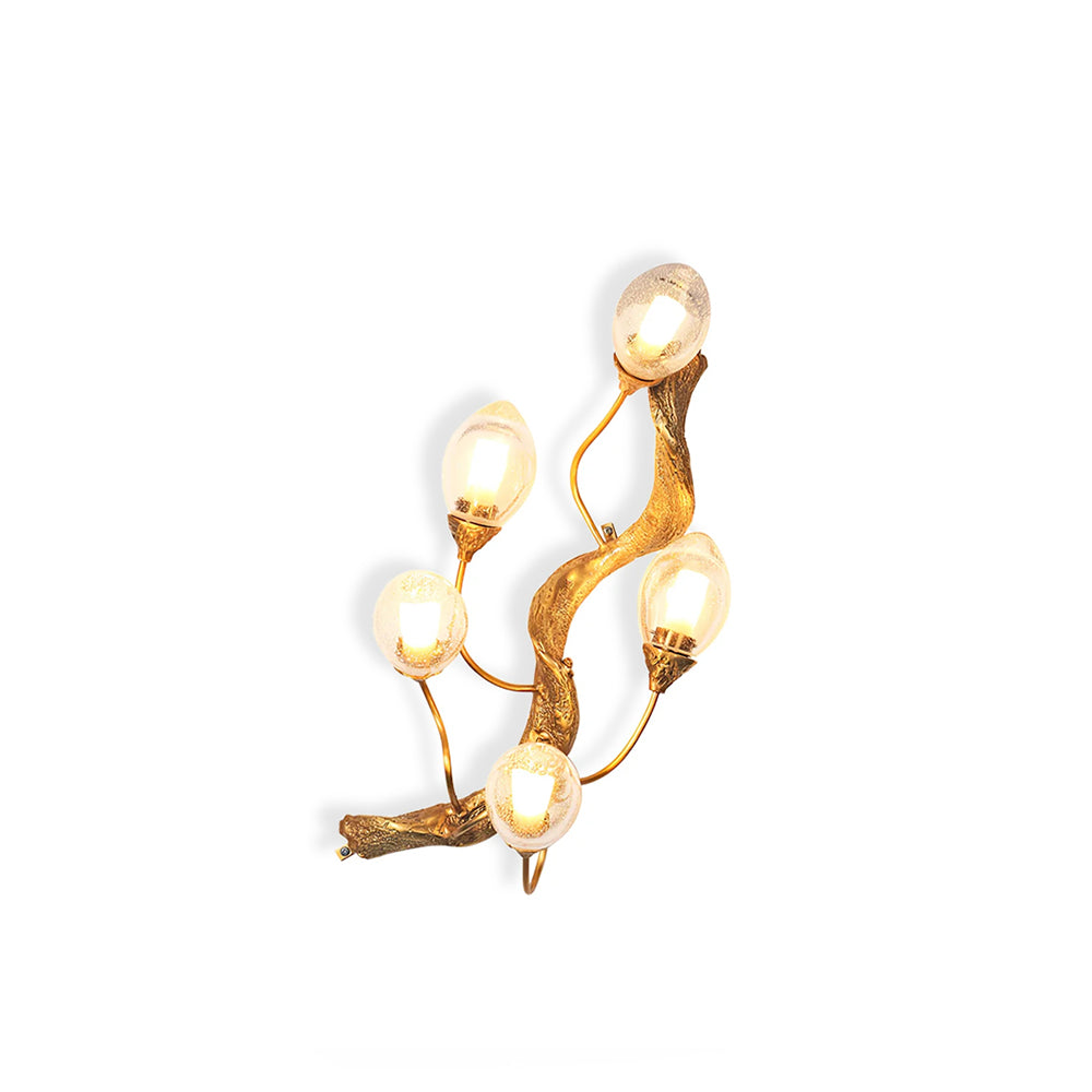 WINTHROP TARNISHED BRASS WALL SCONCE