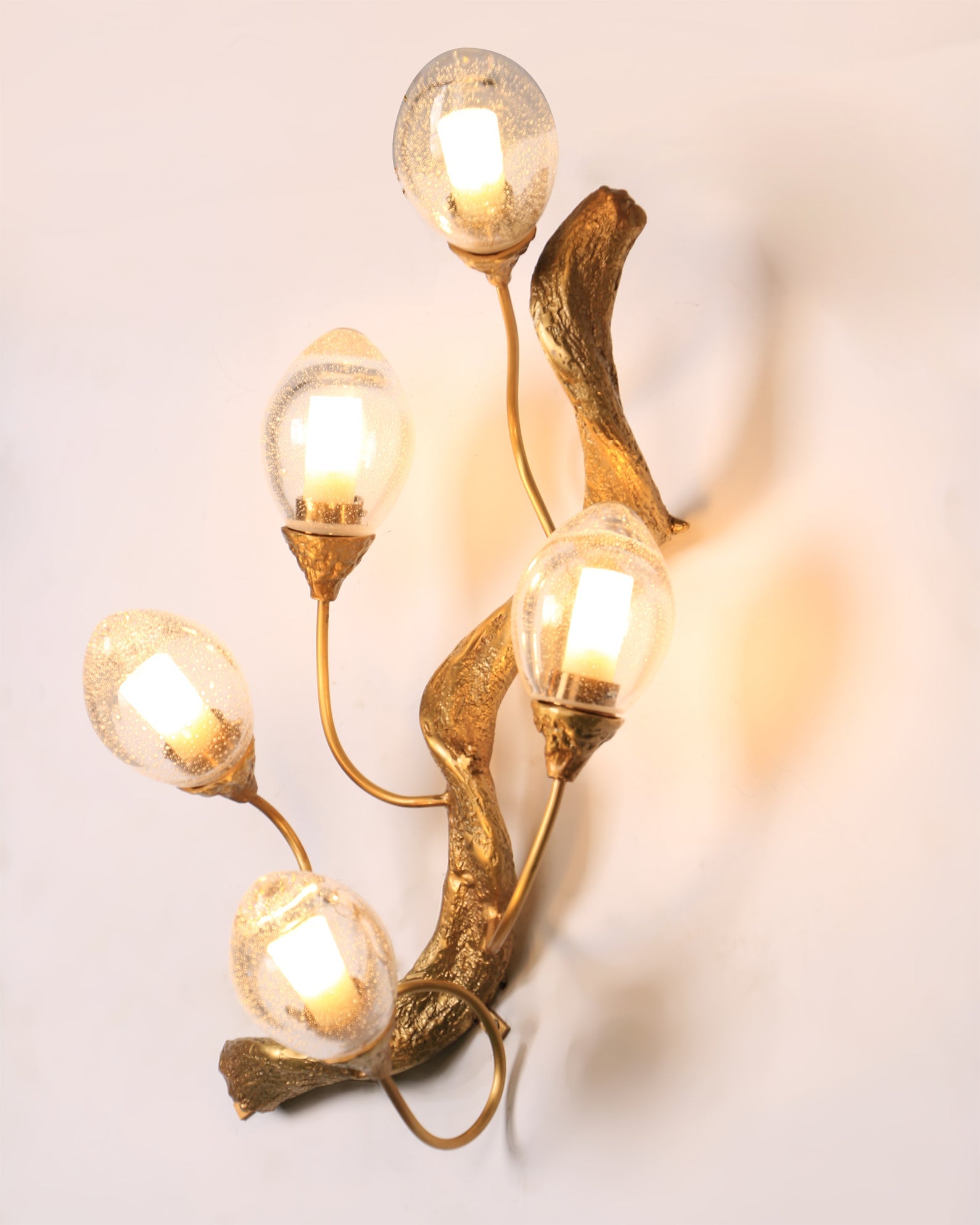 WINTHROP TARNISHED BRASS WALL SCONCE