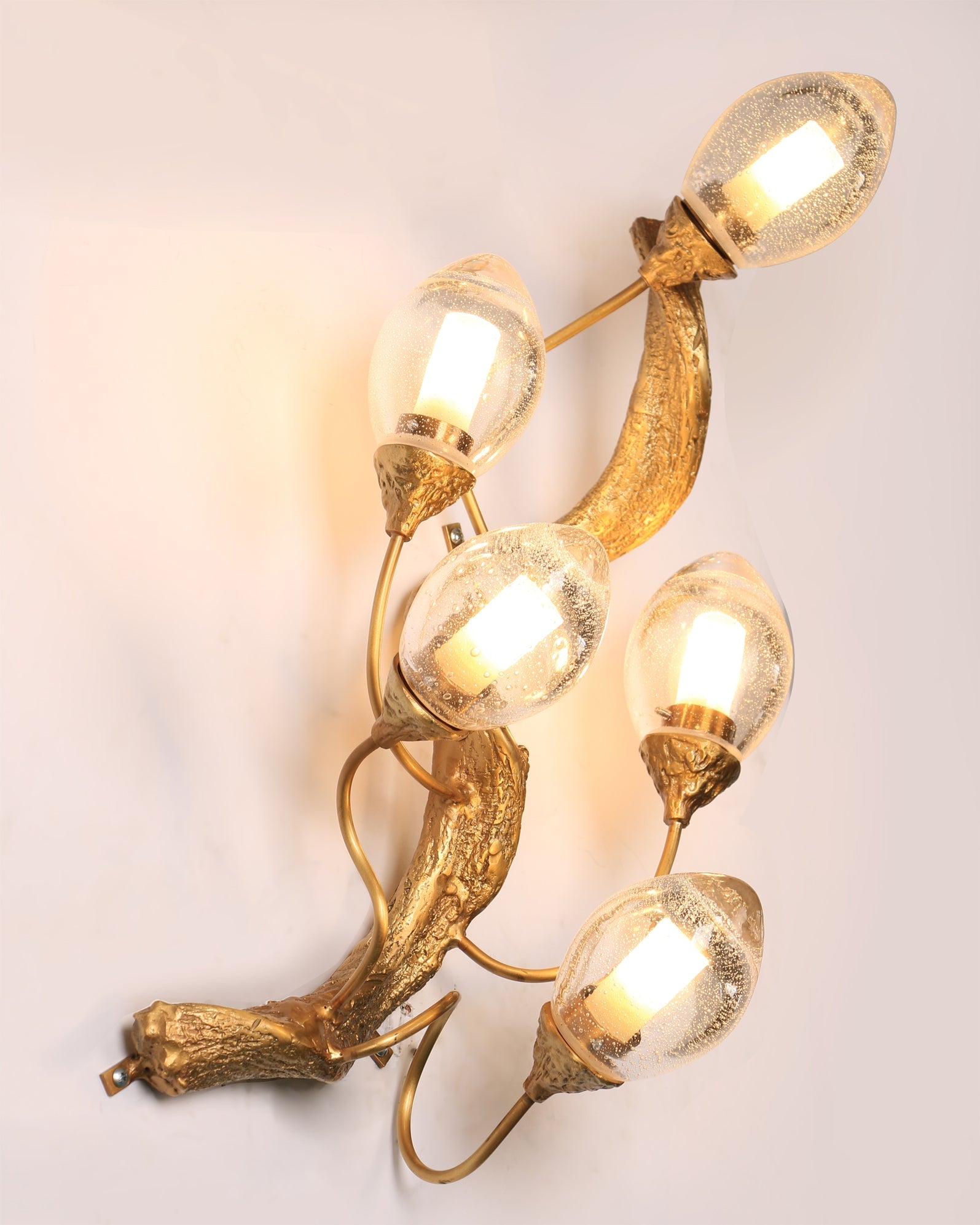 WINTHROP TARNISHED BRASS WALL SCONCE