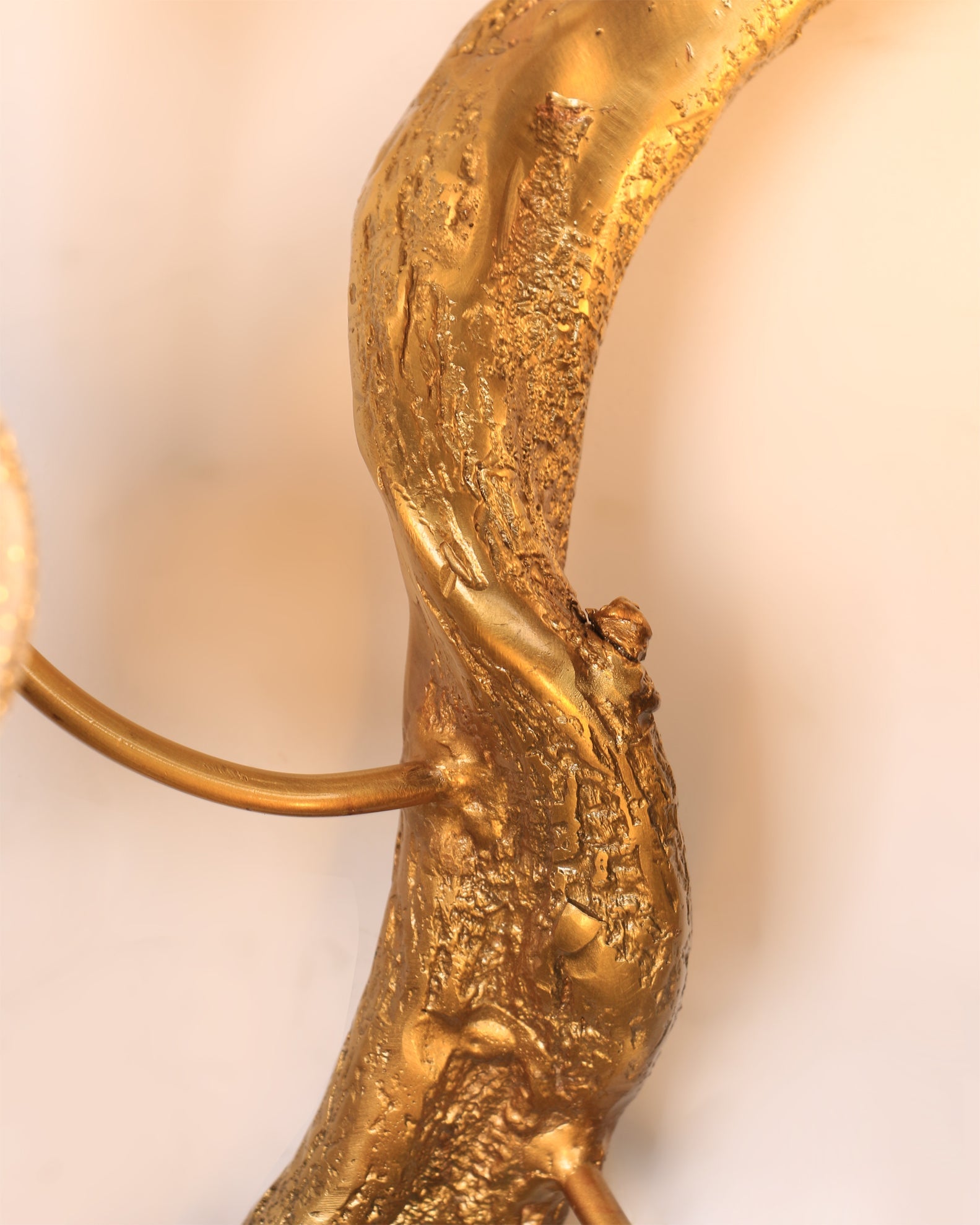 WINTHROP TARNISHED BRASS WALL SCONCE