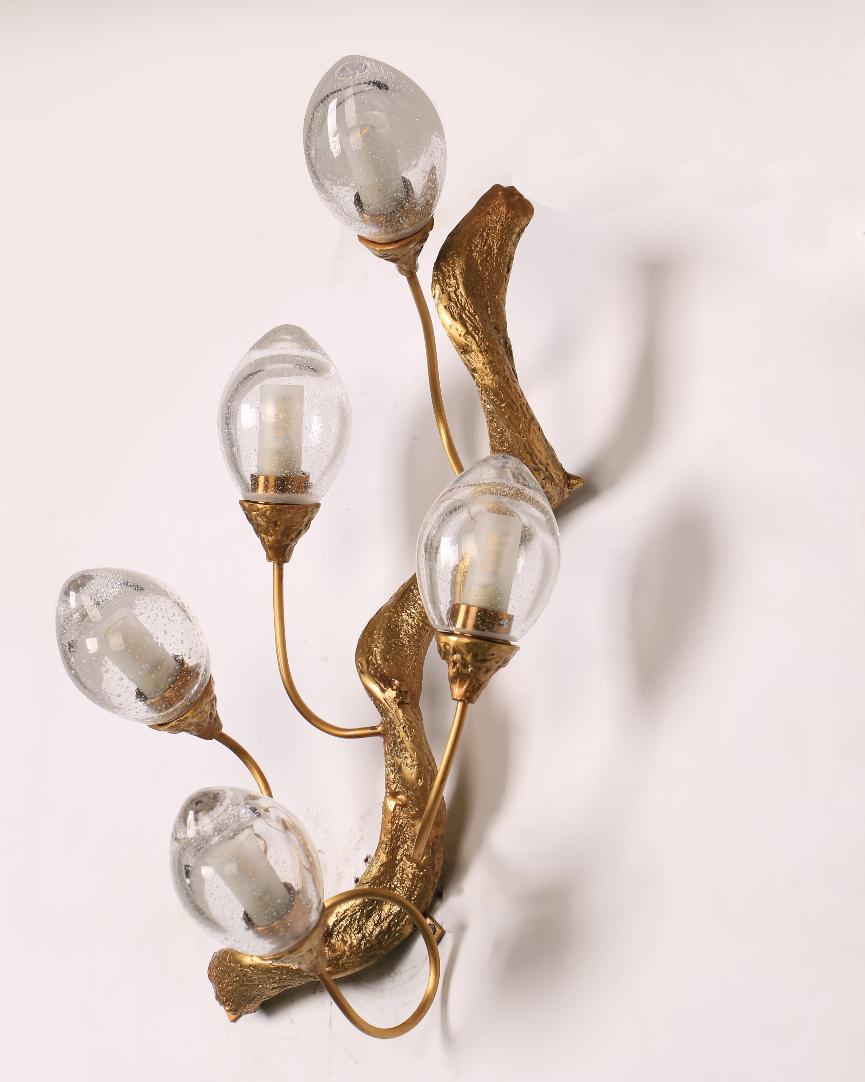 WINTHROP TARNISHED BRASS WALL SCONCE