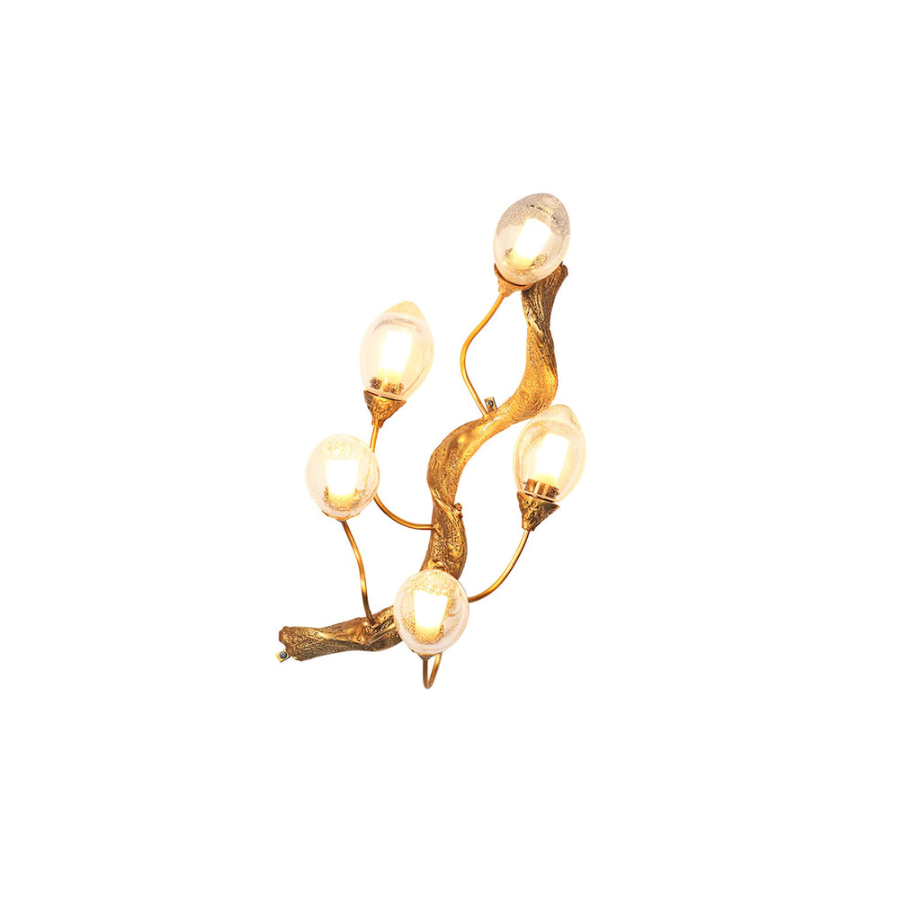 WINTHROP TARNISHED BRASS WALL SCONCE