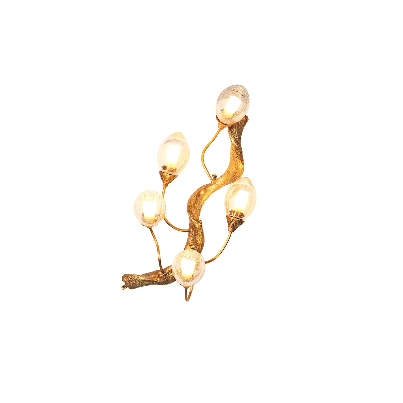 WINTHROP TARNISHED BRASS WALL SCONCE