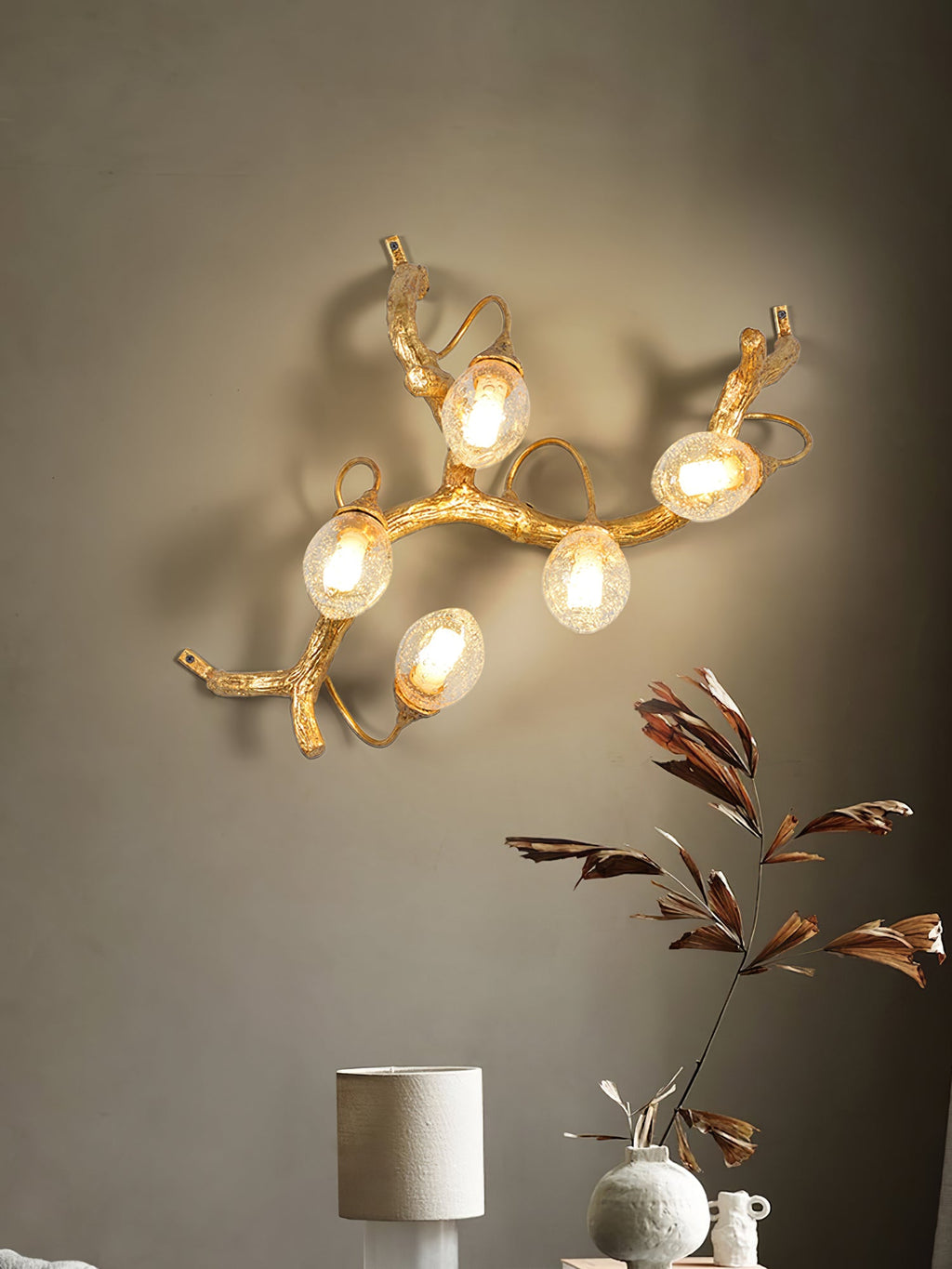 WINTHROP TARNISHED BRASS WALL SCONCE