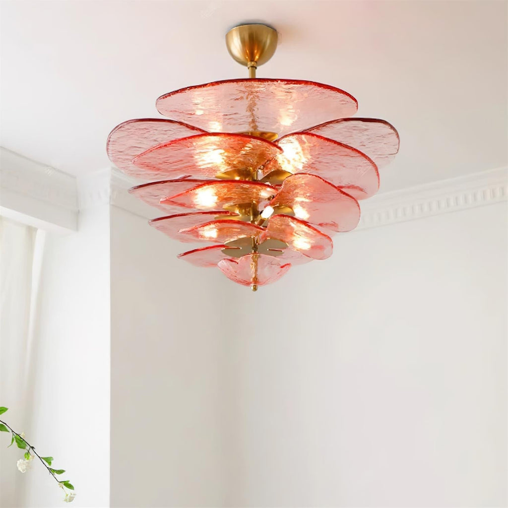 Violet Petal Venetian Light Fixture