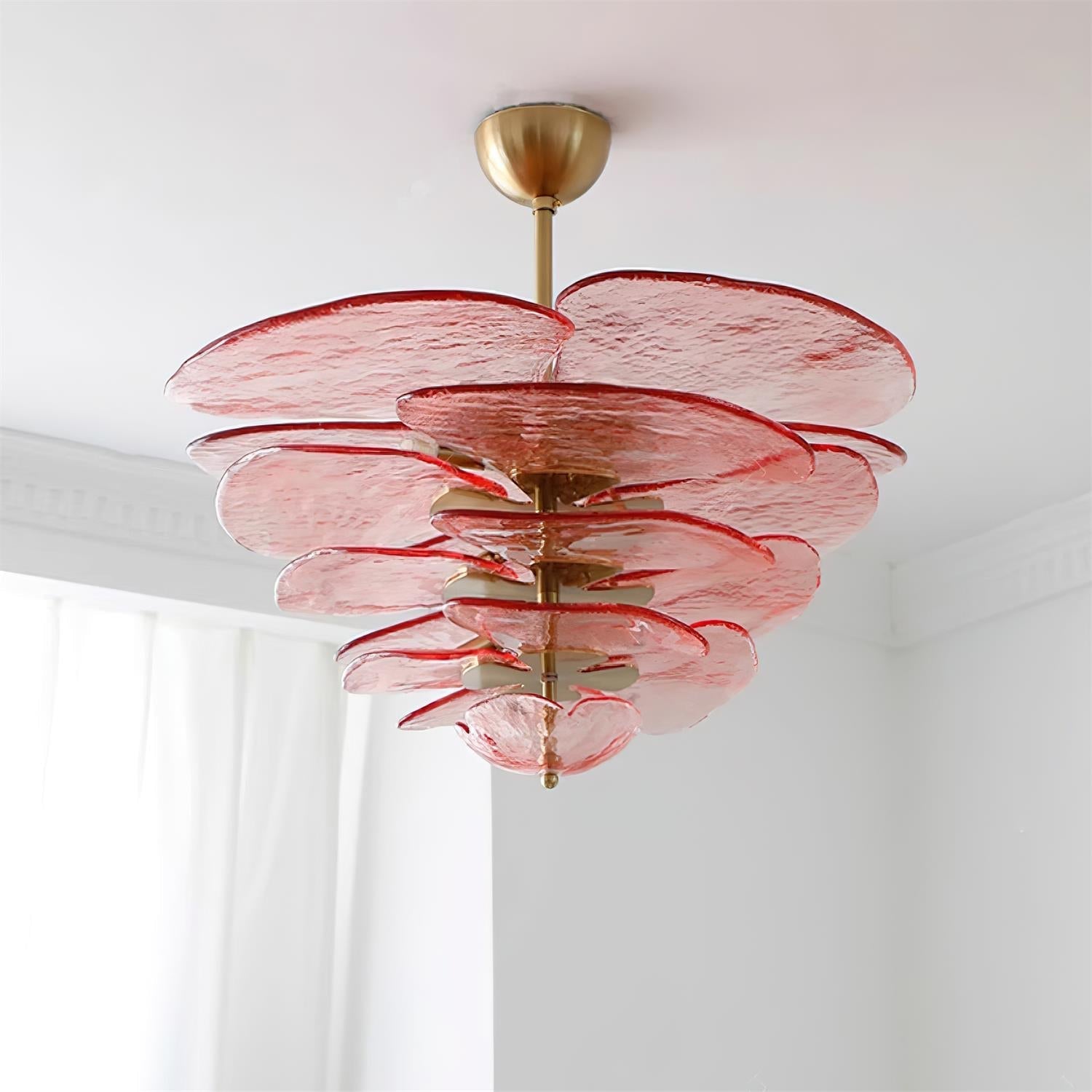 Violet Petal Venetian Light Fixture