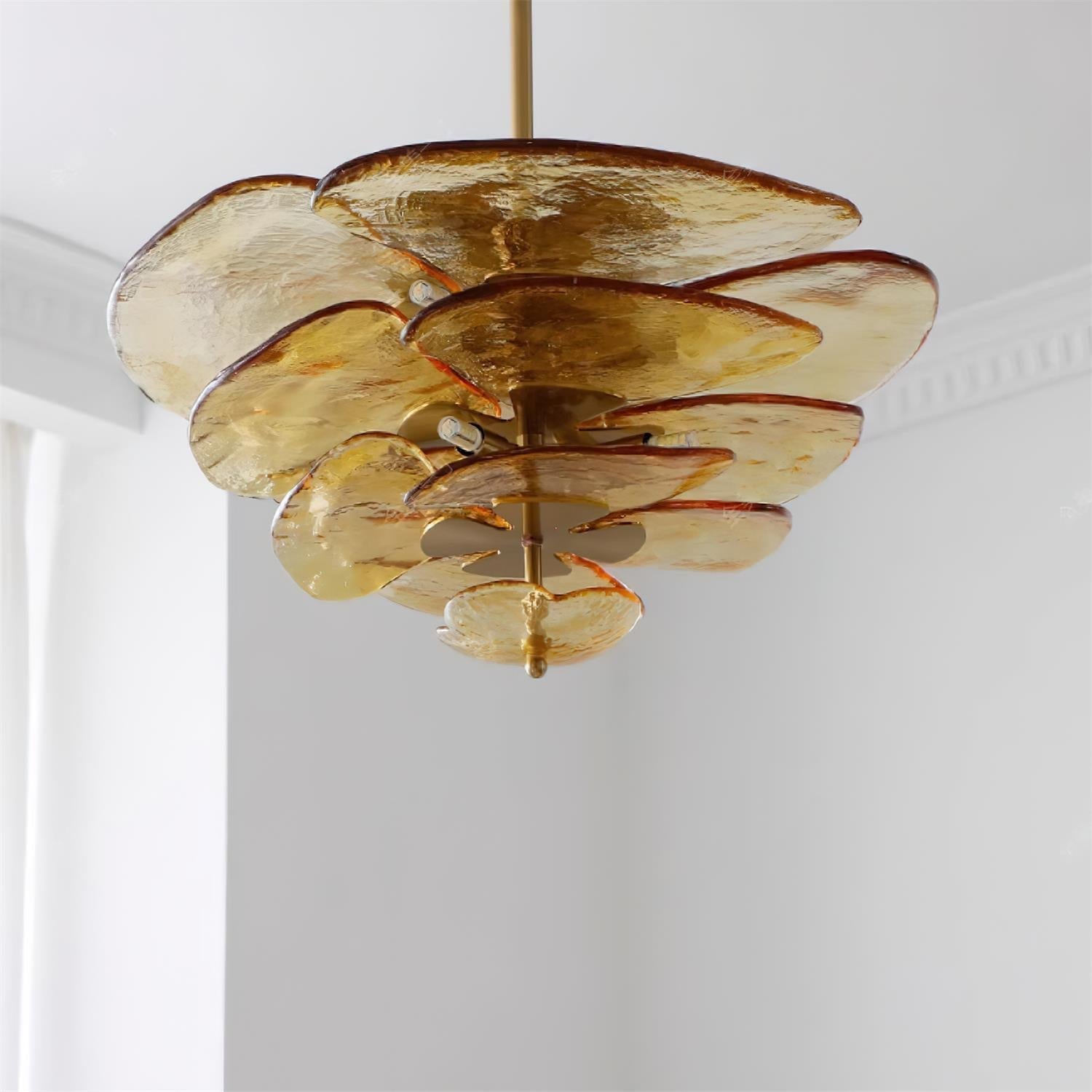 Violet Petal Venetian Light Fixture