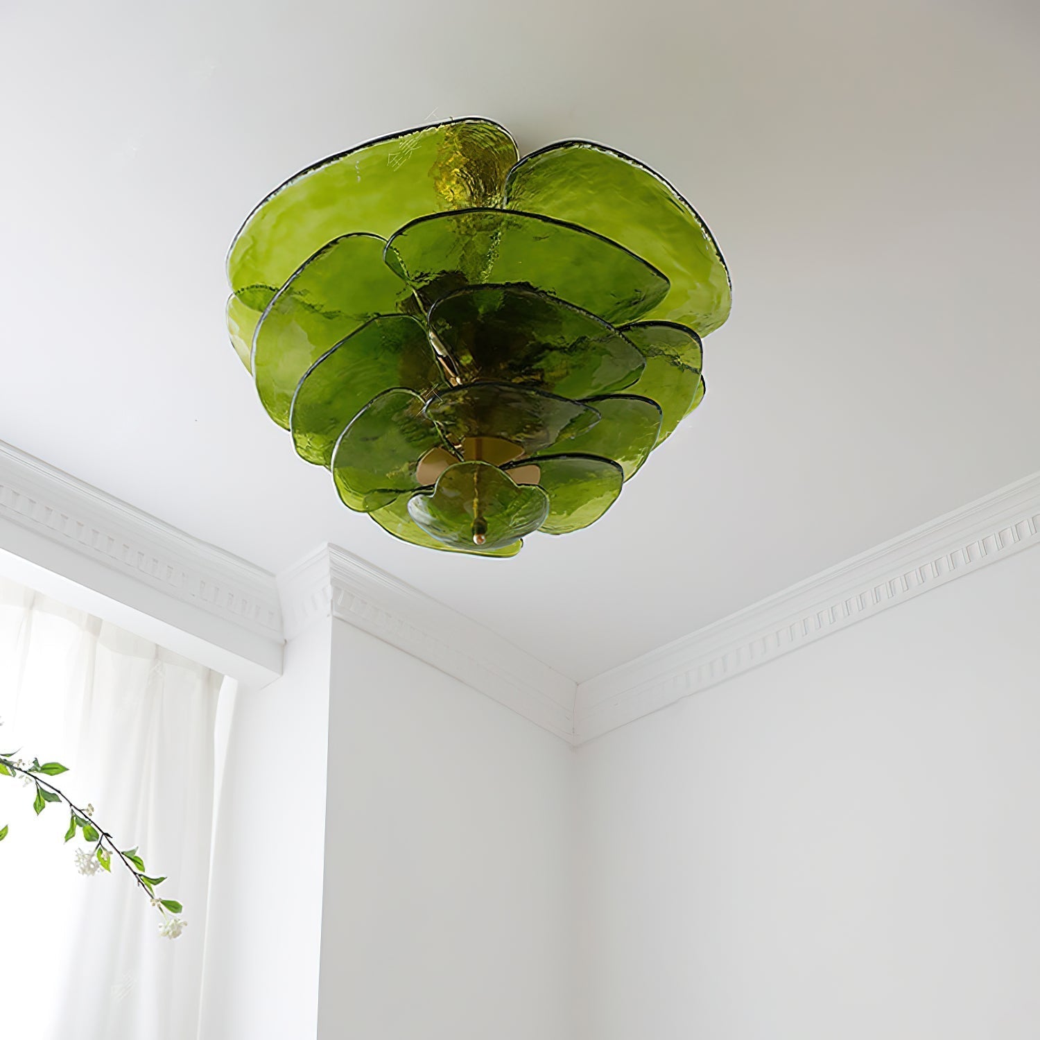 Violet Petal Venetian Light Fixture