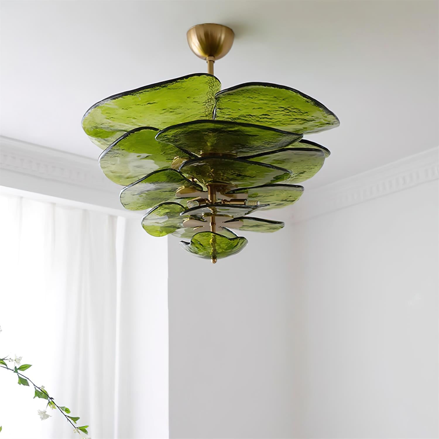 Violet Petal Venetian Light Fixture