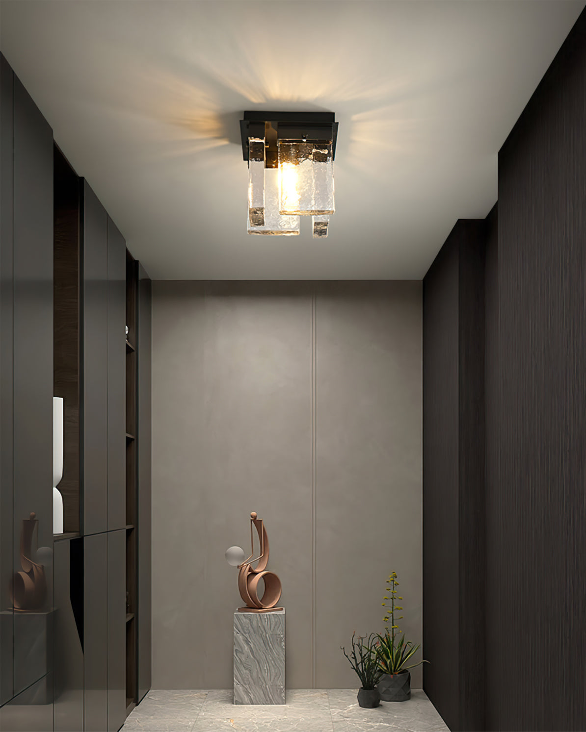 RAVENSHIRE CRYSTAL DOME HANGING LAMP